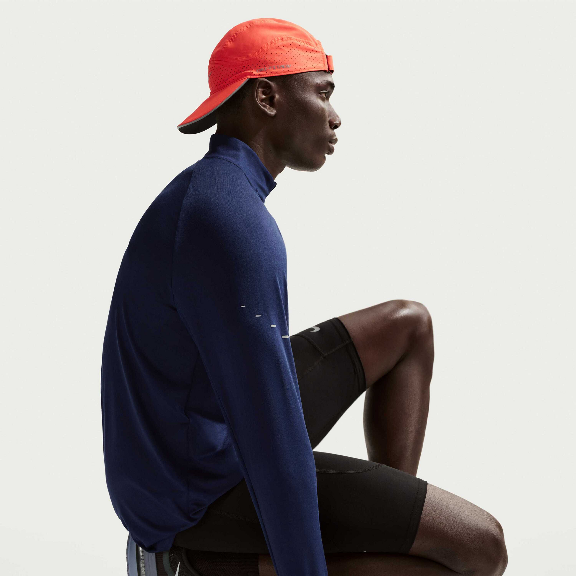 NIKE, Men's Dri-fit 1/2-zip Running Mid Layer Stride