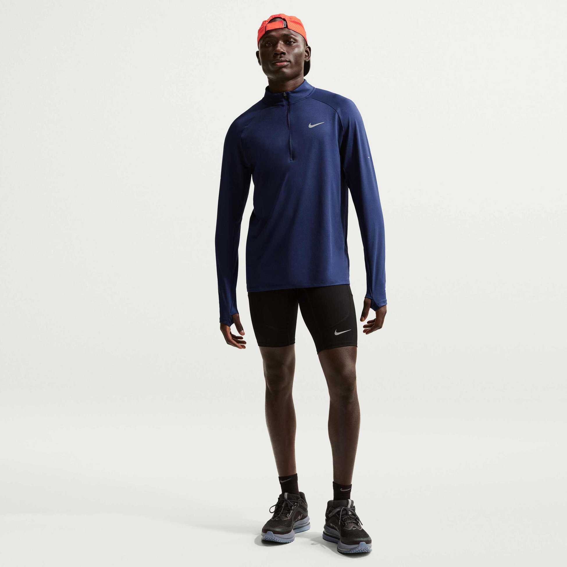 NIKE, Men's Dri-fit 1/2-zip Running Mid Layer Stride