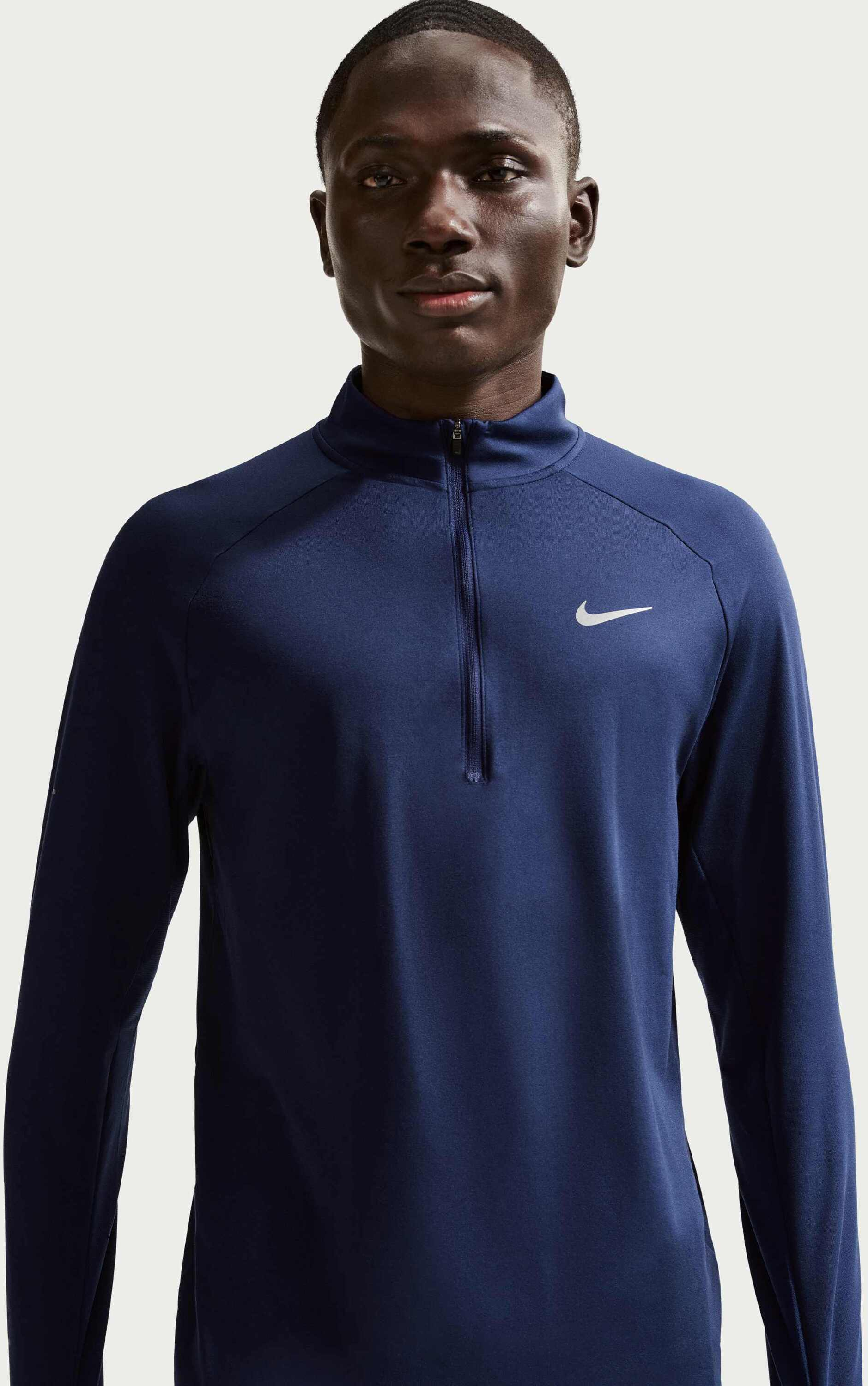 NIKE, Men's Dri-fit 1/2-zip Running Mid Layer Stride