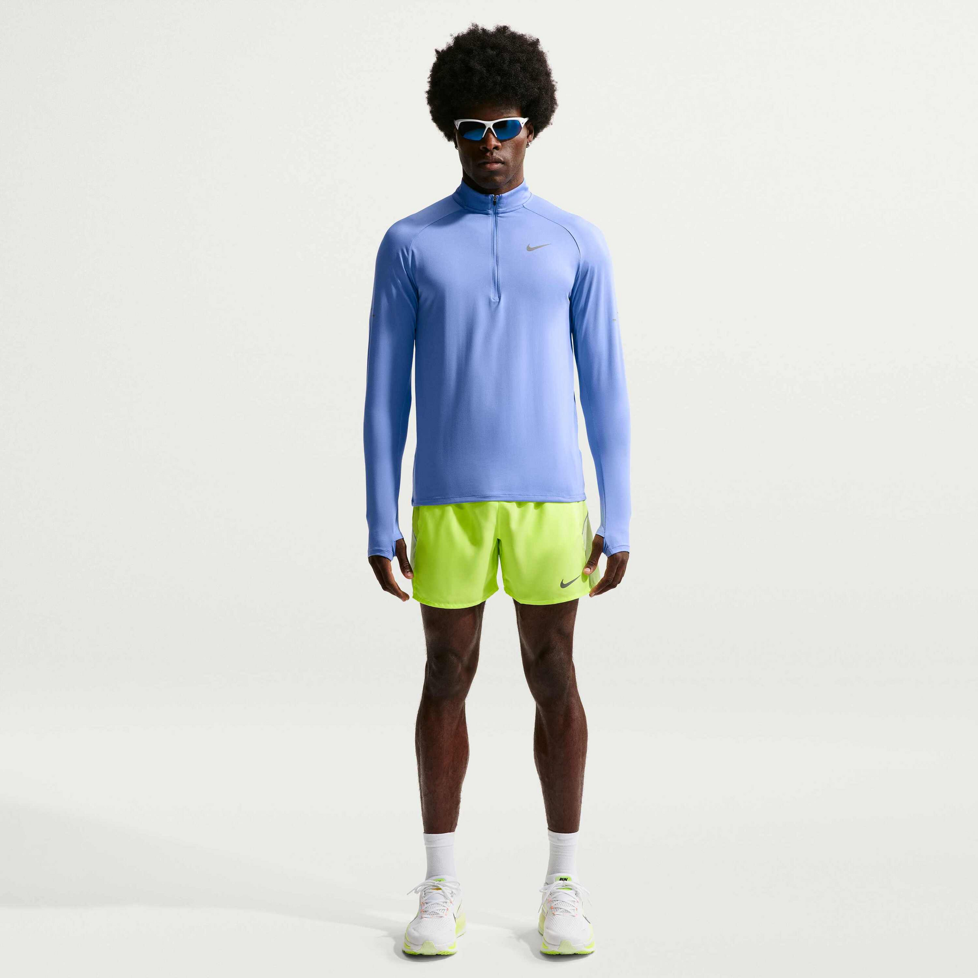 NIKE, Men's Dri-fit 1/2-zip Running Mid Layer Stride