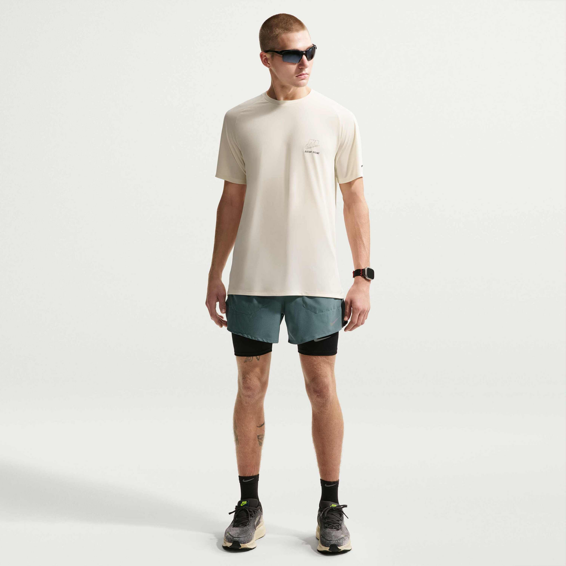 NIKE, Men's Dri-fit 12.5cm (approx.) Brief-lined Running Shorts Stride