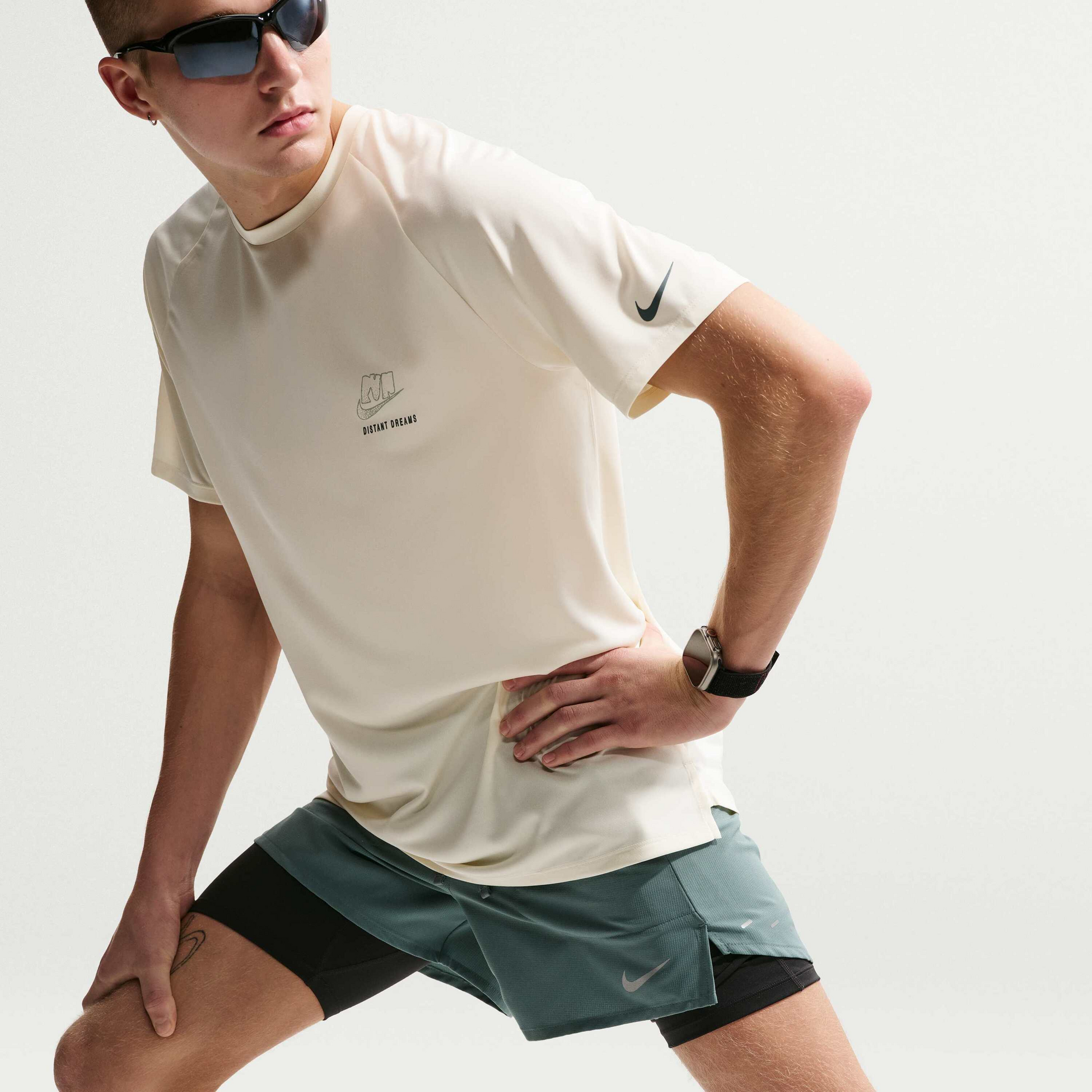 NIKE, Men's Dri-fit 12.5cm (approx.) Brief-lined Running Shorts Stride