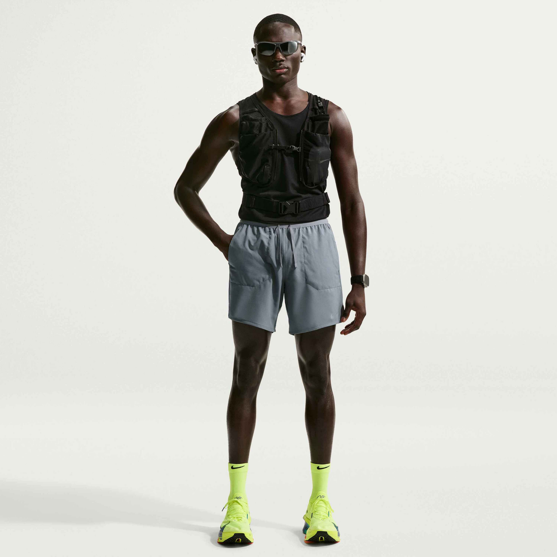 NIKE, Men's Dri-fit 18cm (approx.) 2-in-1 Running Shorts Stride