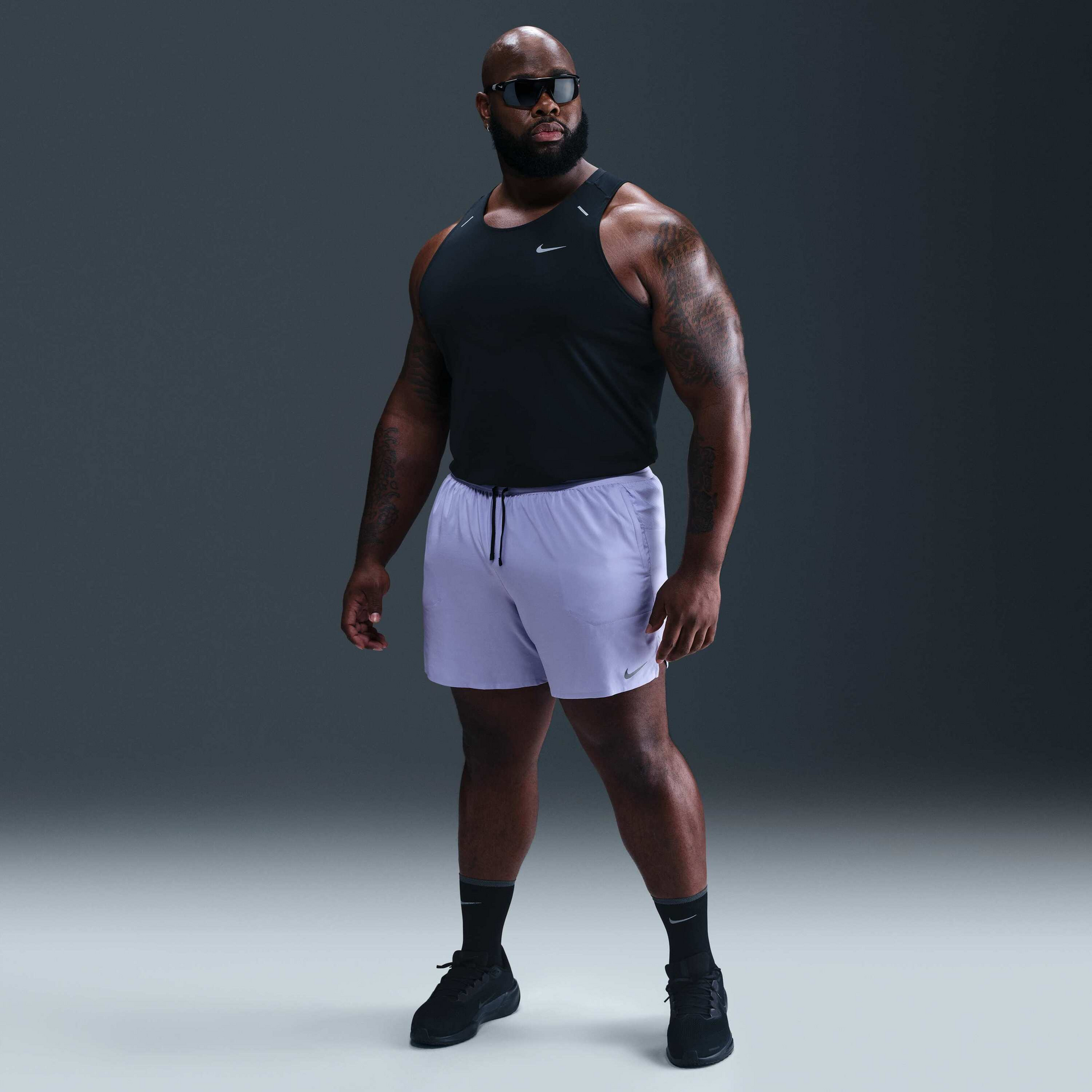 NIKE, Men's Dri-fit 18cm (approx.) Brief-lined Running Shorts Stride