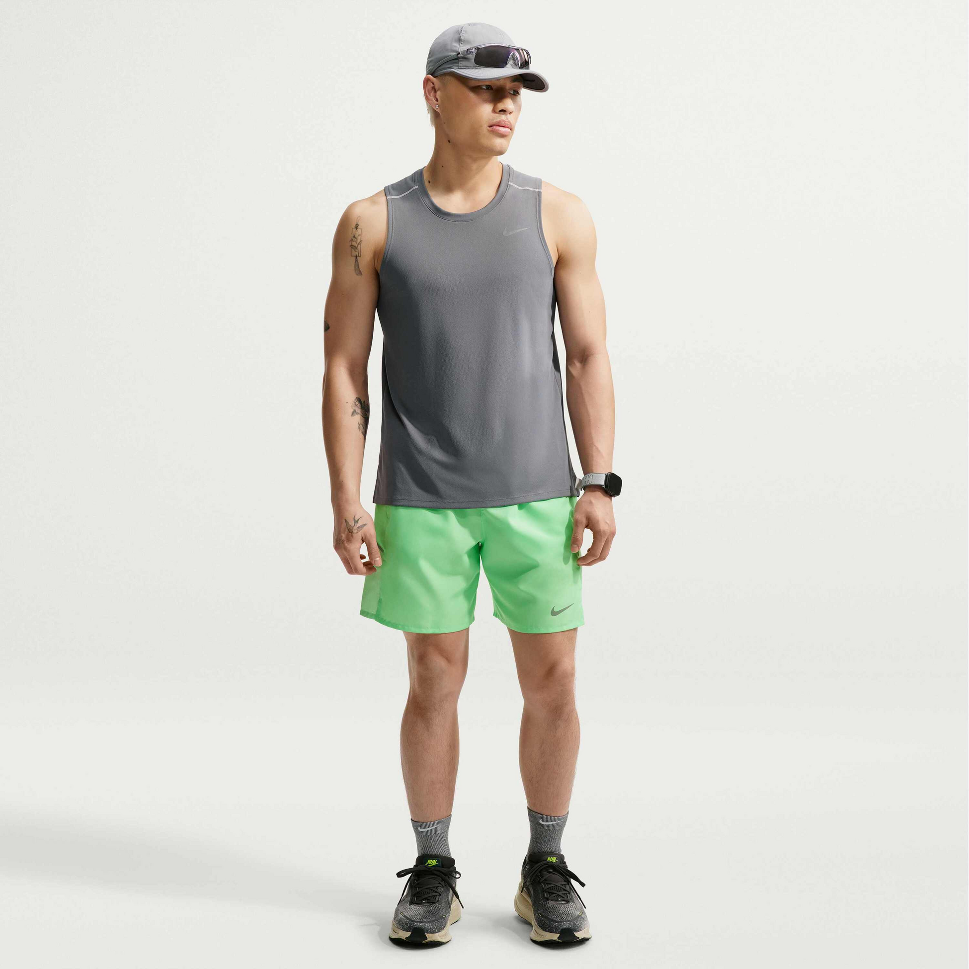 NIKE, Men's Dri-fit 18cm (approx.) Briefs-lined Running Shorts Miler