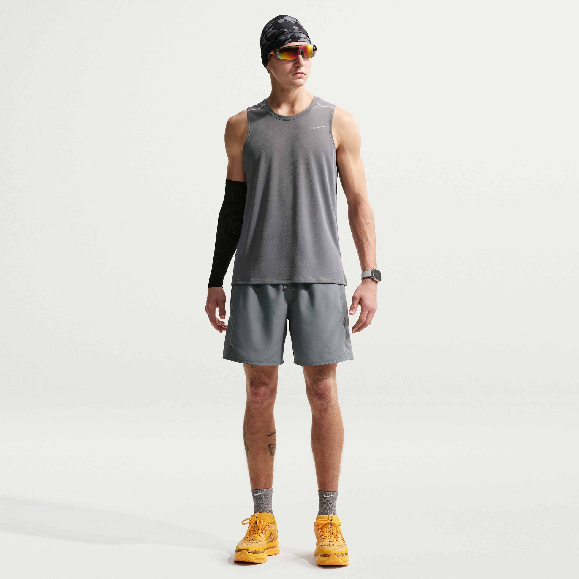 NIKE, Men's Dri-fit 18cm (approx.) Briefs-lined Running Shorts Miler
