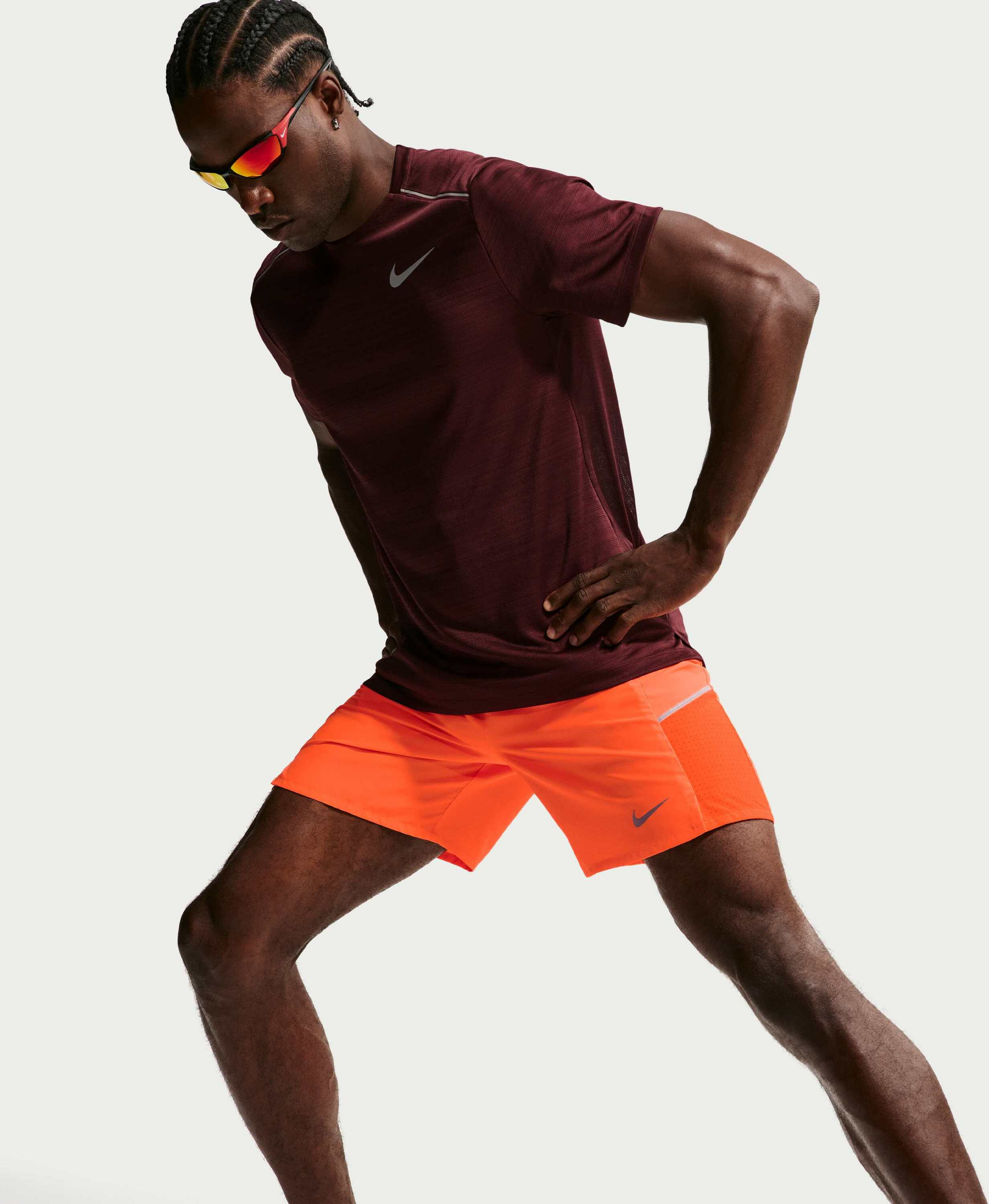 NIKE, Men's Dri-fit 18cm (approx.) Briefs-lined Running Shorts Miler