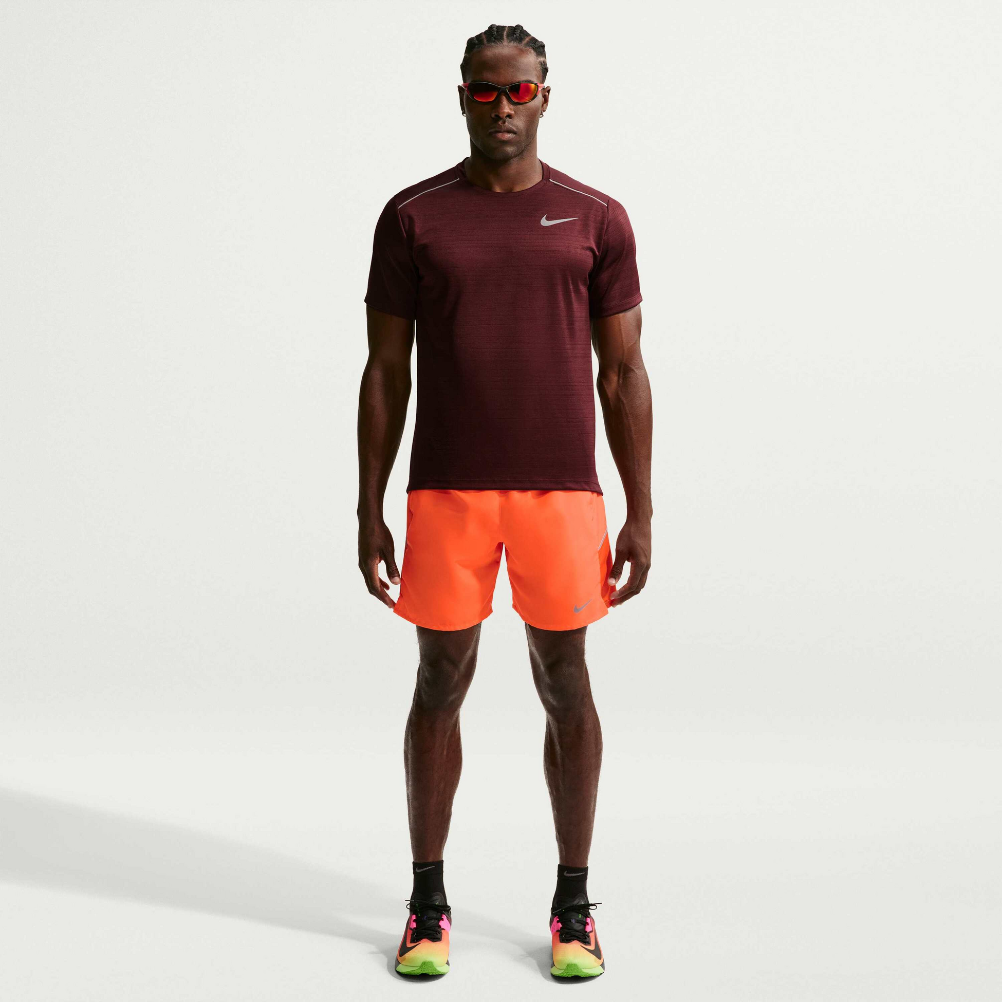 NIKE, Men's Dri-fit 18cm (approx.) Briefs-lined Running Shorts Miler