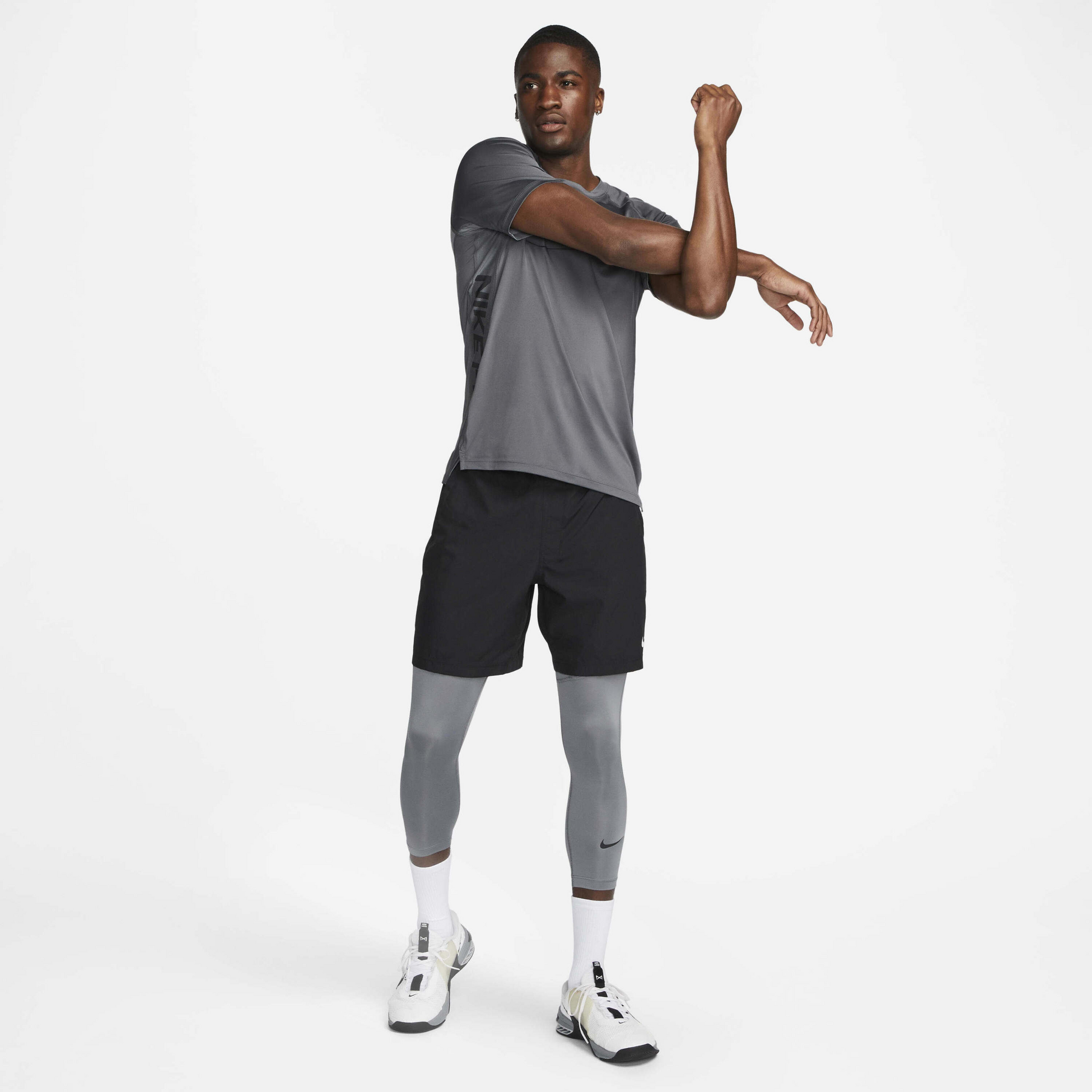 NIKE, Men's Dri-fit 3/4-length Fitness Tights Pro