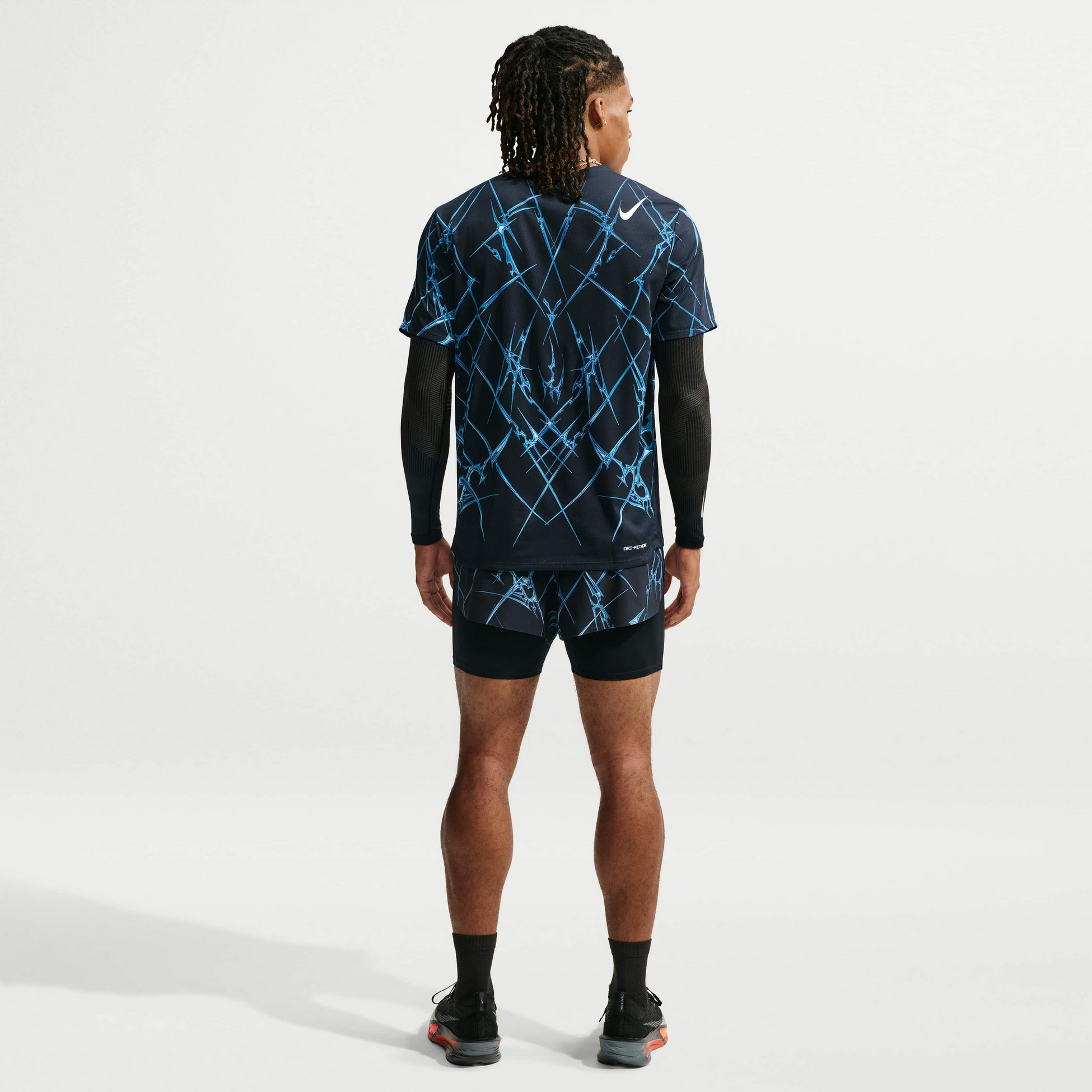 NIKE, Men's Dri-fit Adv Printed Short-sleeve Running Top Aeroswift