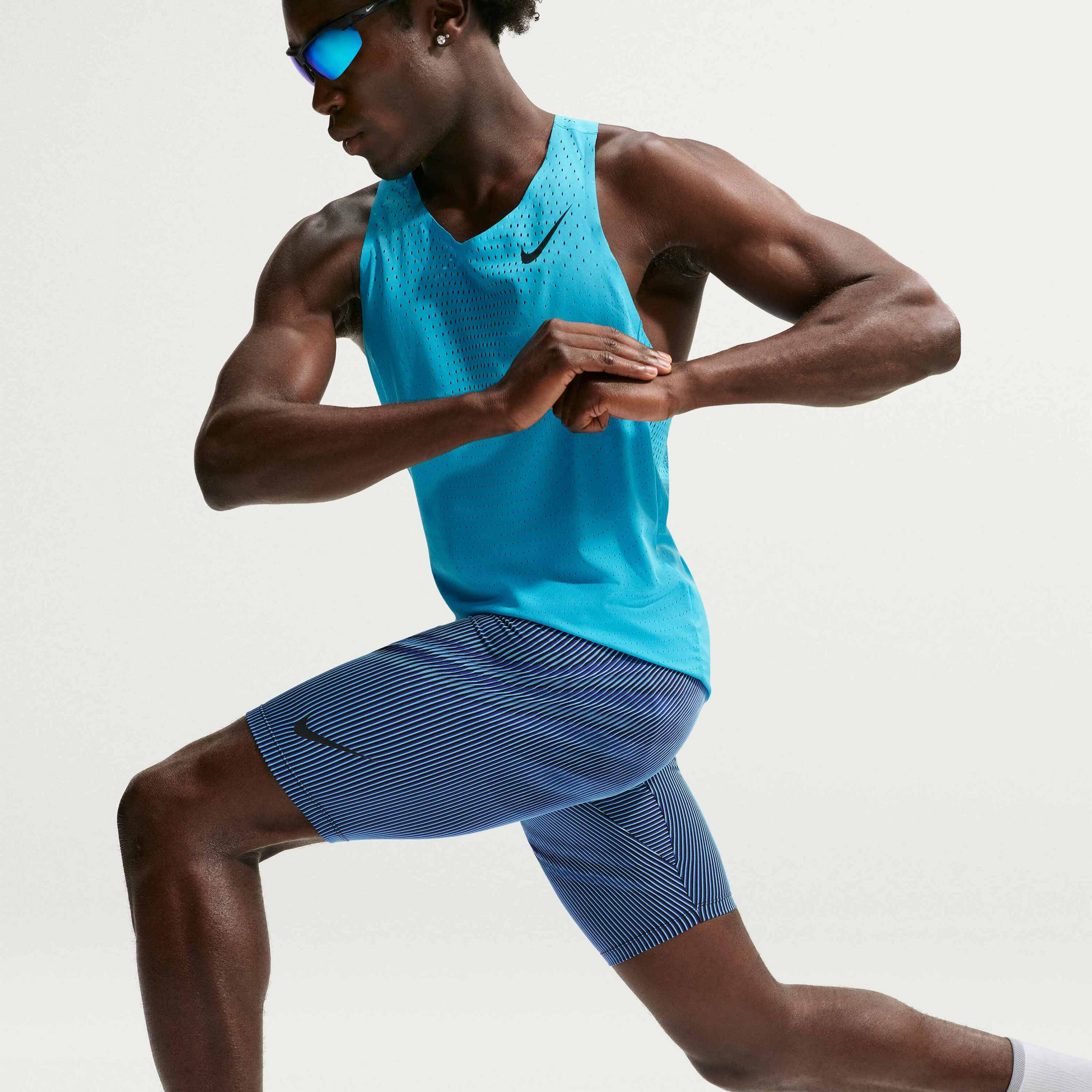 NIKE, Men's Dri-fit Adv Running 1/2-length Leggings Aeroswift