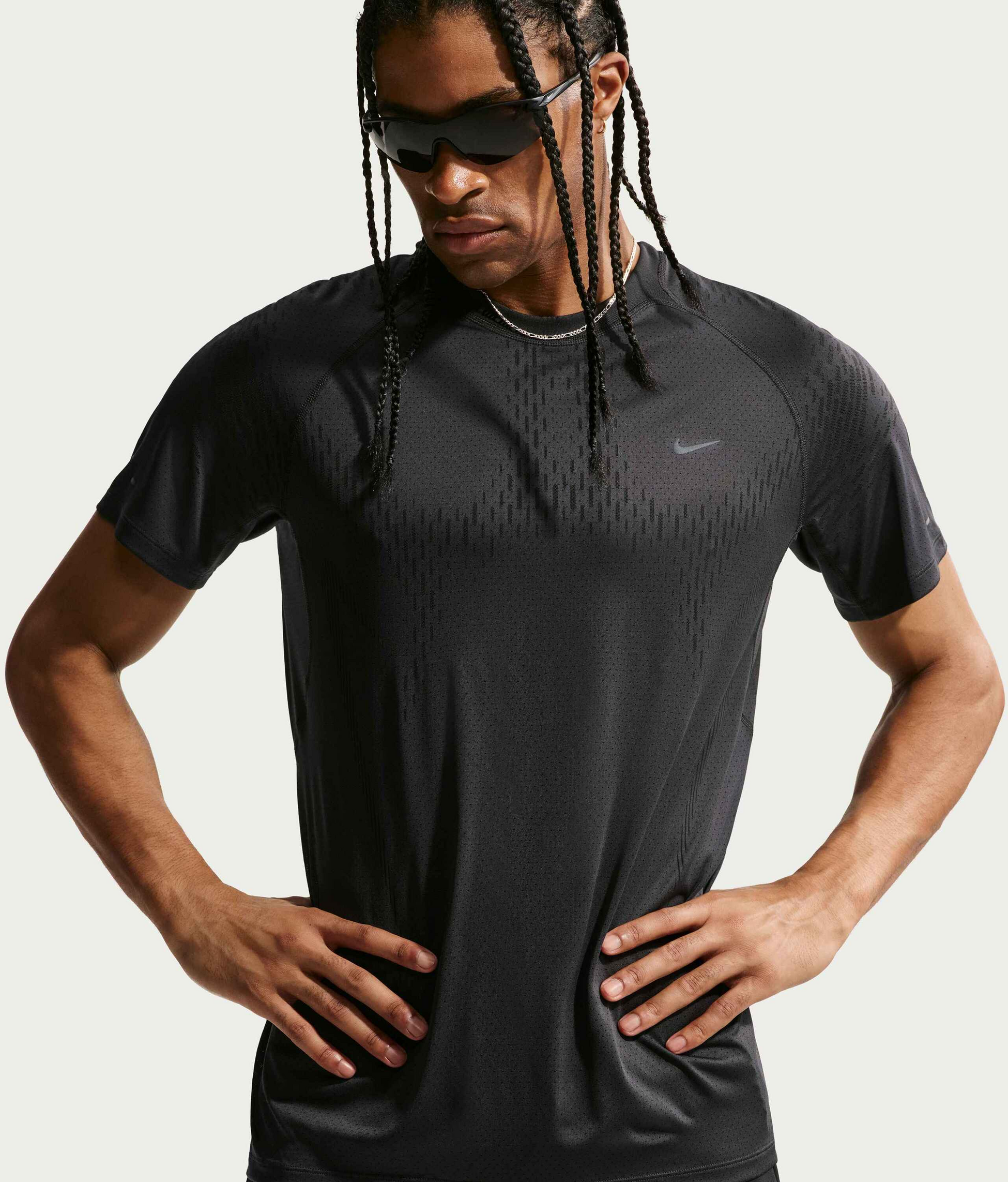 NIKE, Men's Dri-fit Adv Short-sleeve Running Top Stride Plus