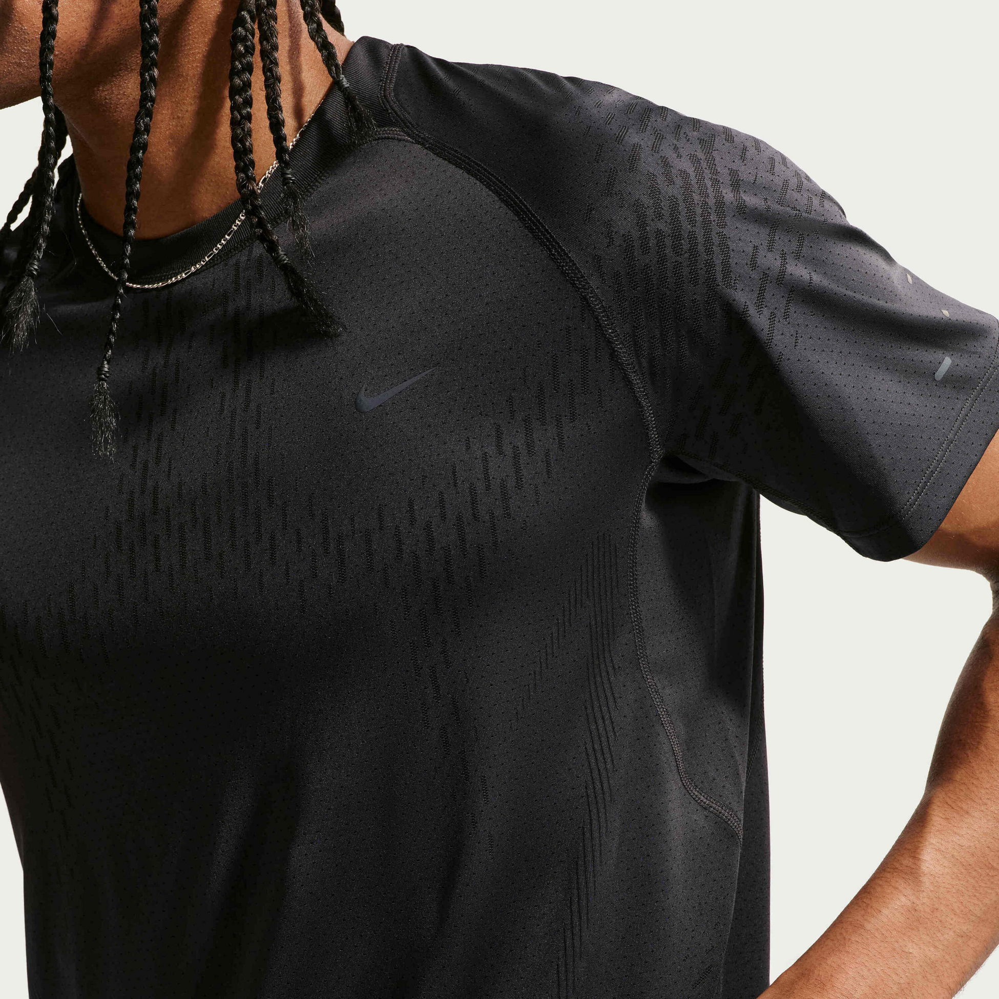NIKE, Men's Dri-fit Adv Short-sleeve Running Top Stride Plus