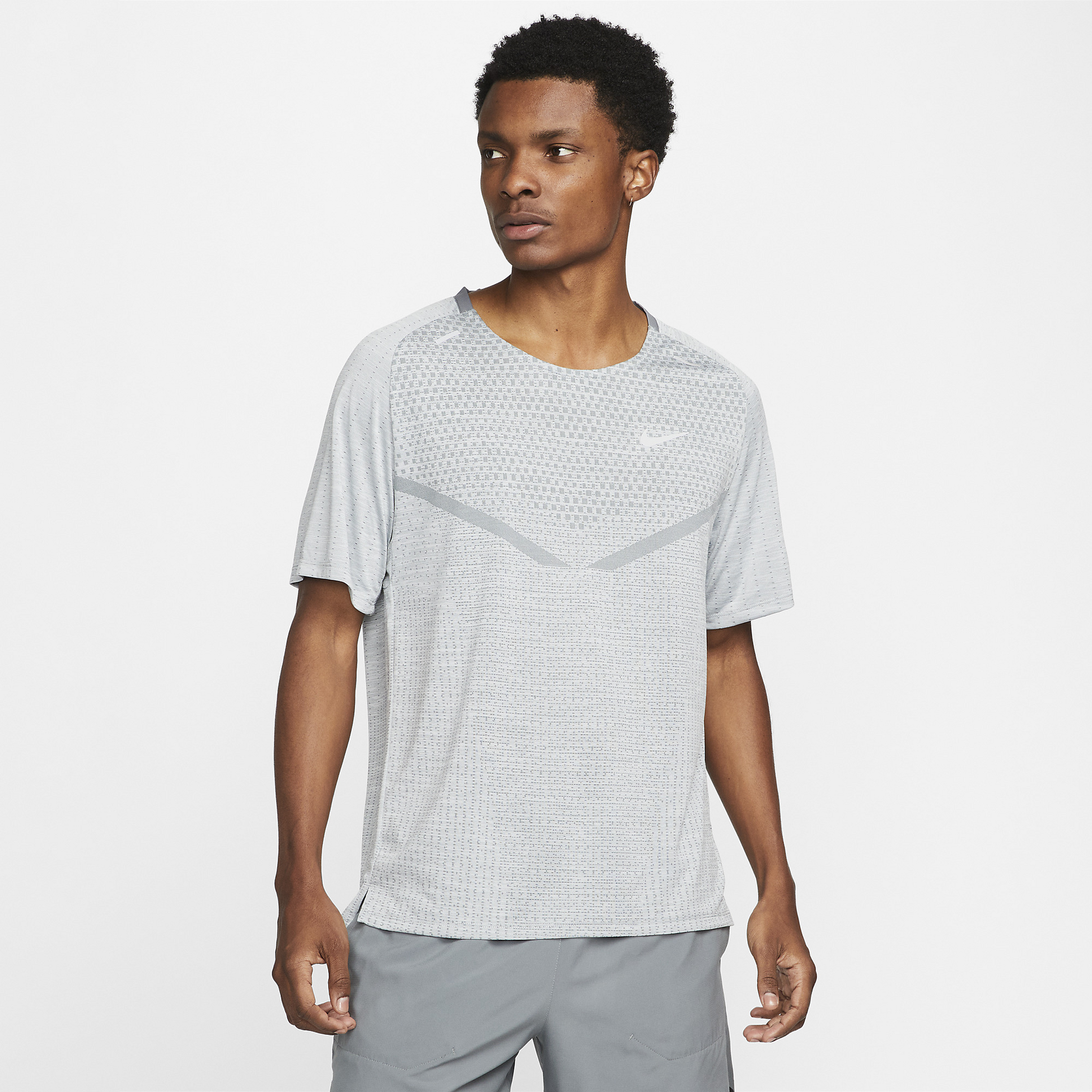 NIKE, Men's Dri-fit Adv Short-sleeve Running Top Tech Knit