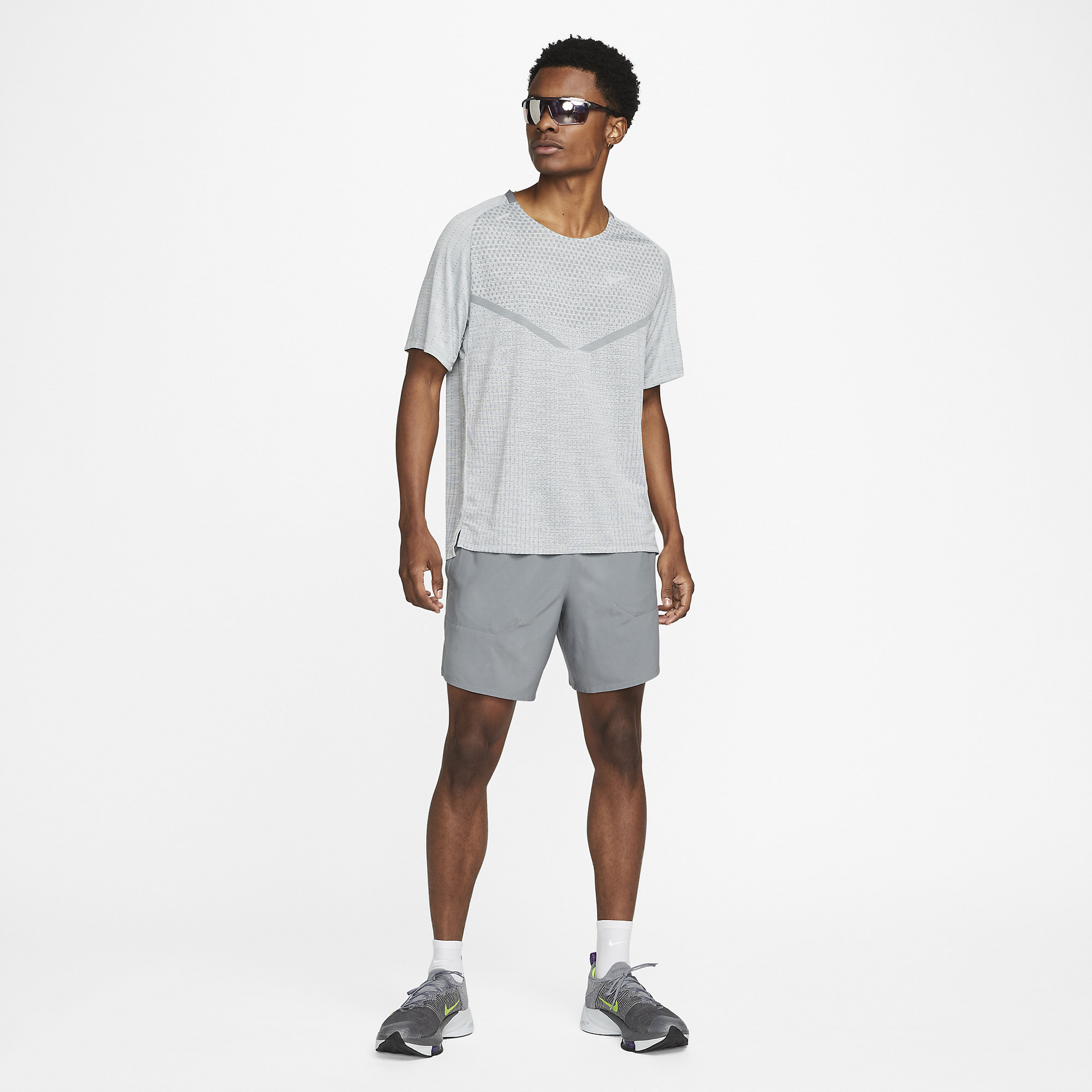 NIKE, Men's Dri-fit Adv Short-sleeve Running Top Tech Knit