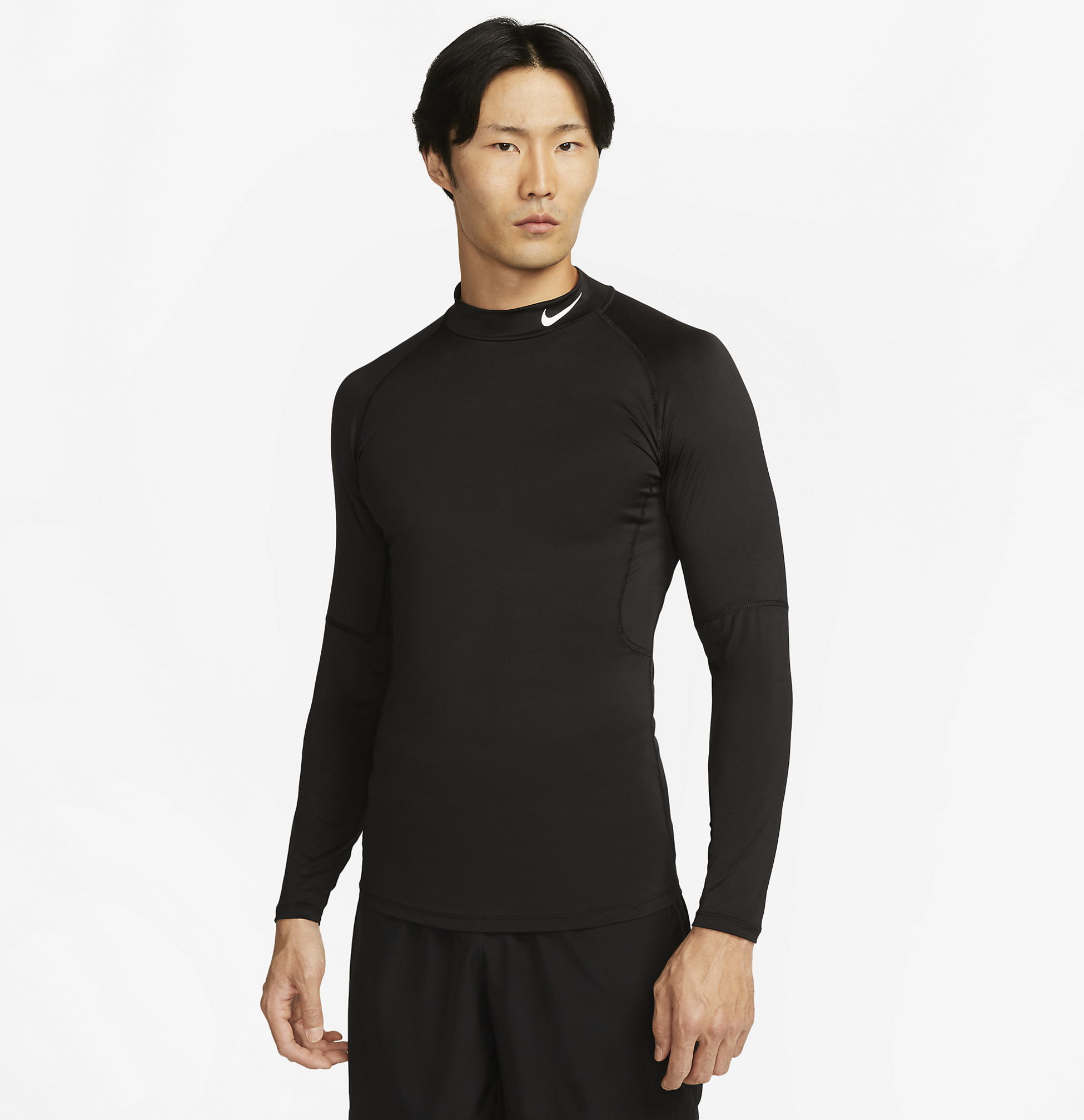 NIKE, Men's Dri-fit Fitness Mock-neck Long-sleeve Top Pro