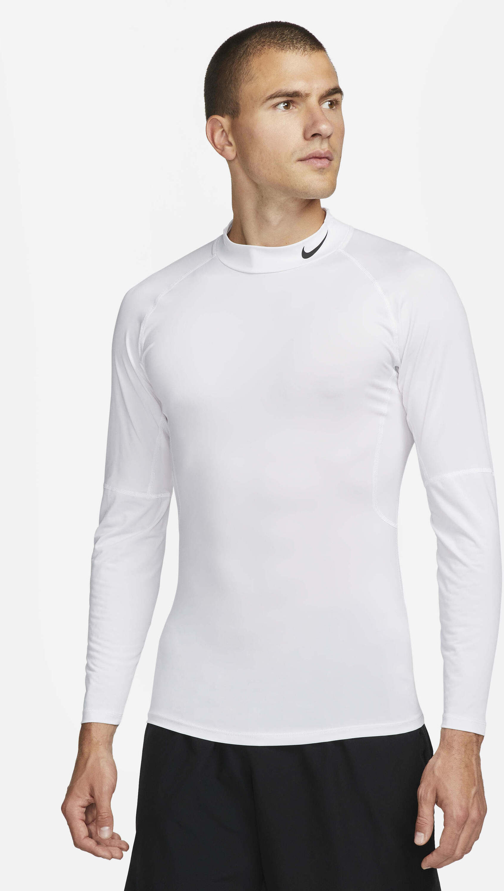 NIKE, Men's Dri-fit Fitness Mock-neck Long-sleeve Top Pro