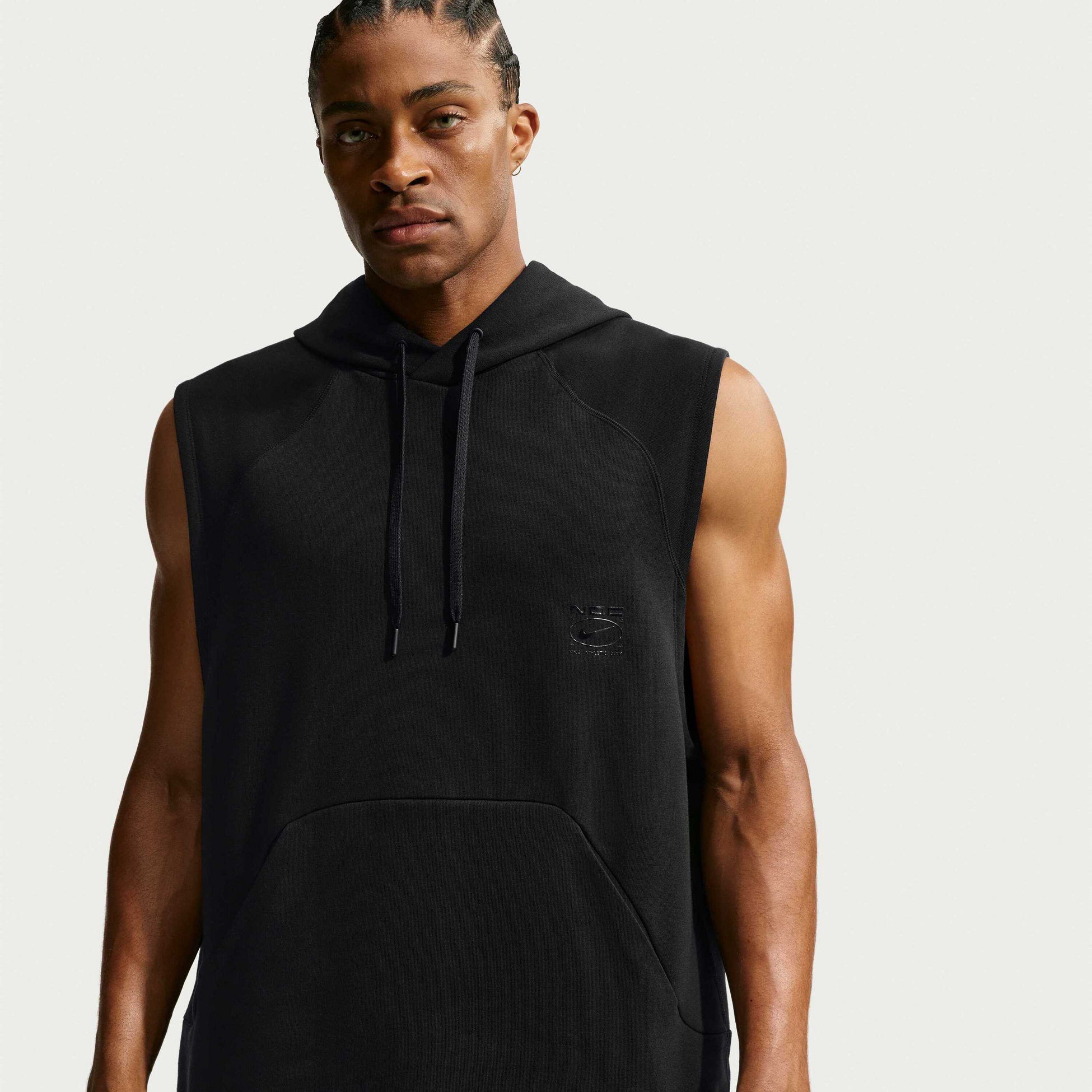NIKE, Men's Dri-fit Fleece Sleeveless Training Hoodie N.a.c.