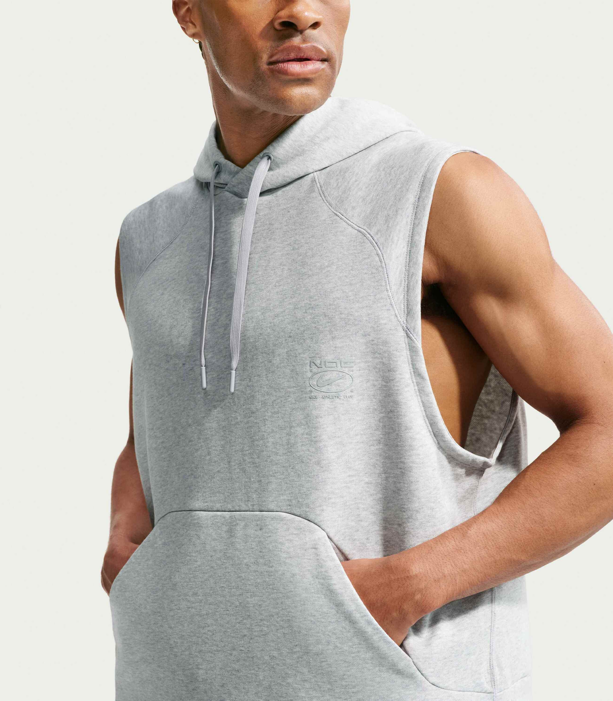 NIKE, Men's Dri-fit Fleece Sleeveless Training Hoodie N.a.c.