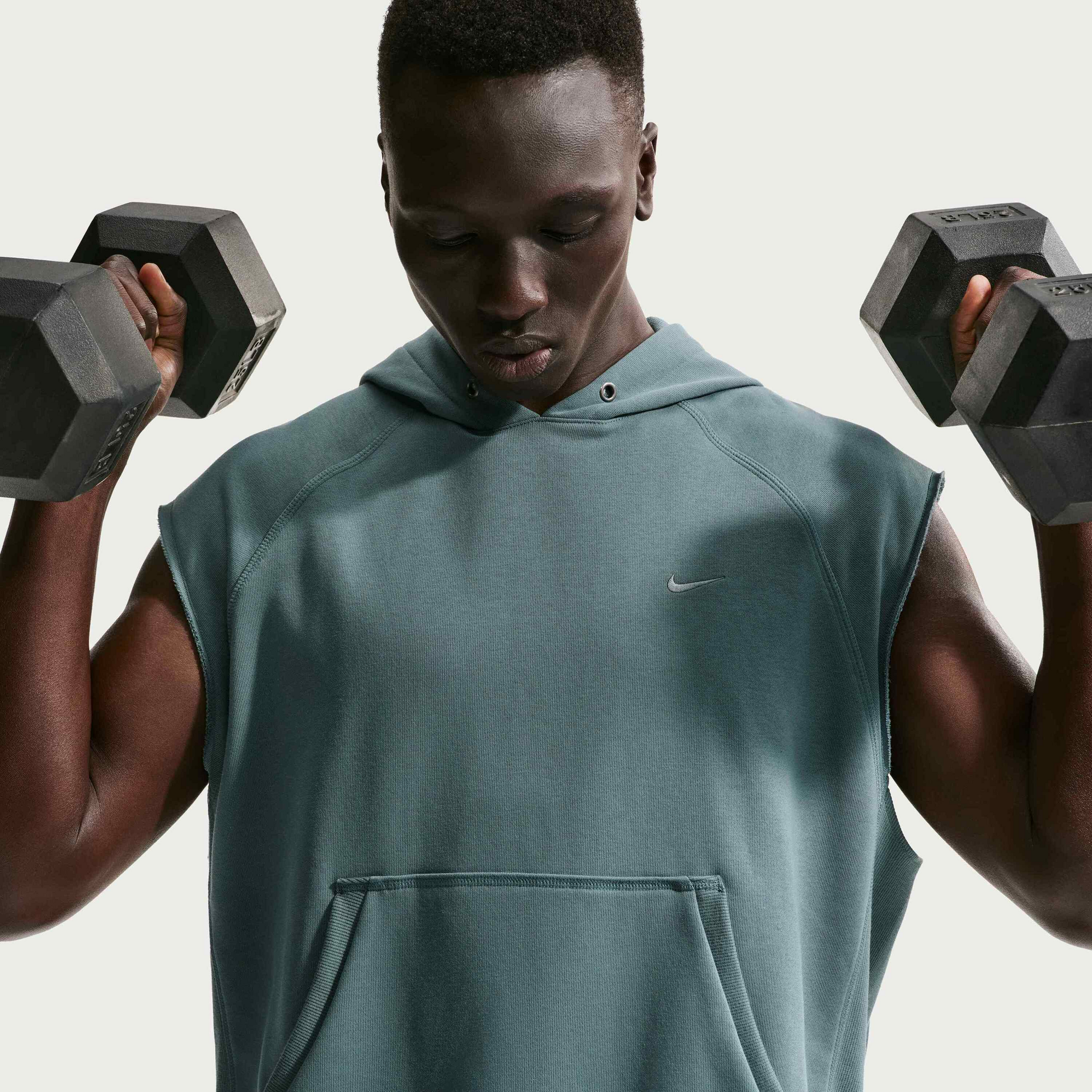 NIKE, Men's Dri-fit Fleece Sleeveless Training Hoodie N.a.c.