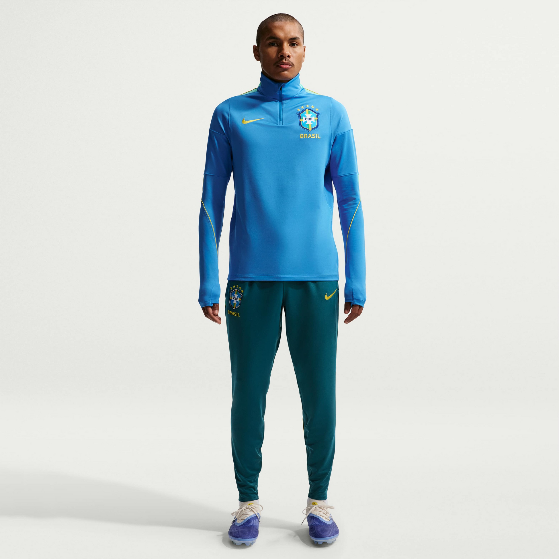 NIKE, Men's Dri-fit Football Drill Top Brazil Strike