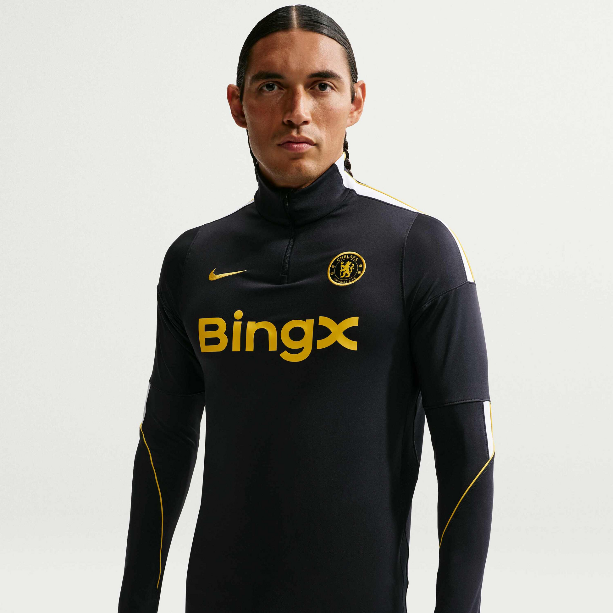 NIKE, Men's Dri-fit Football Knit Drill Top Chelsea F.c. Strike