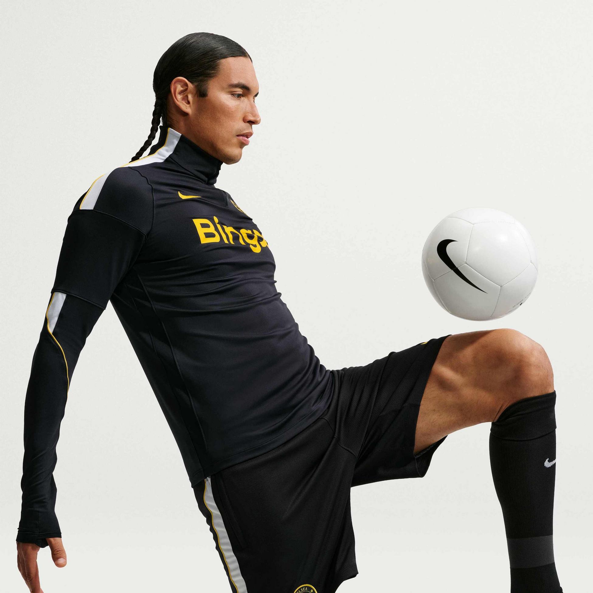 NIKE, Men's Dri-fit Football Knit Drill Top Chelsea F.c. Strike