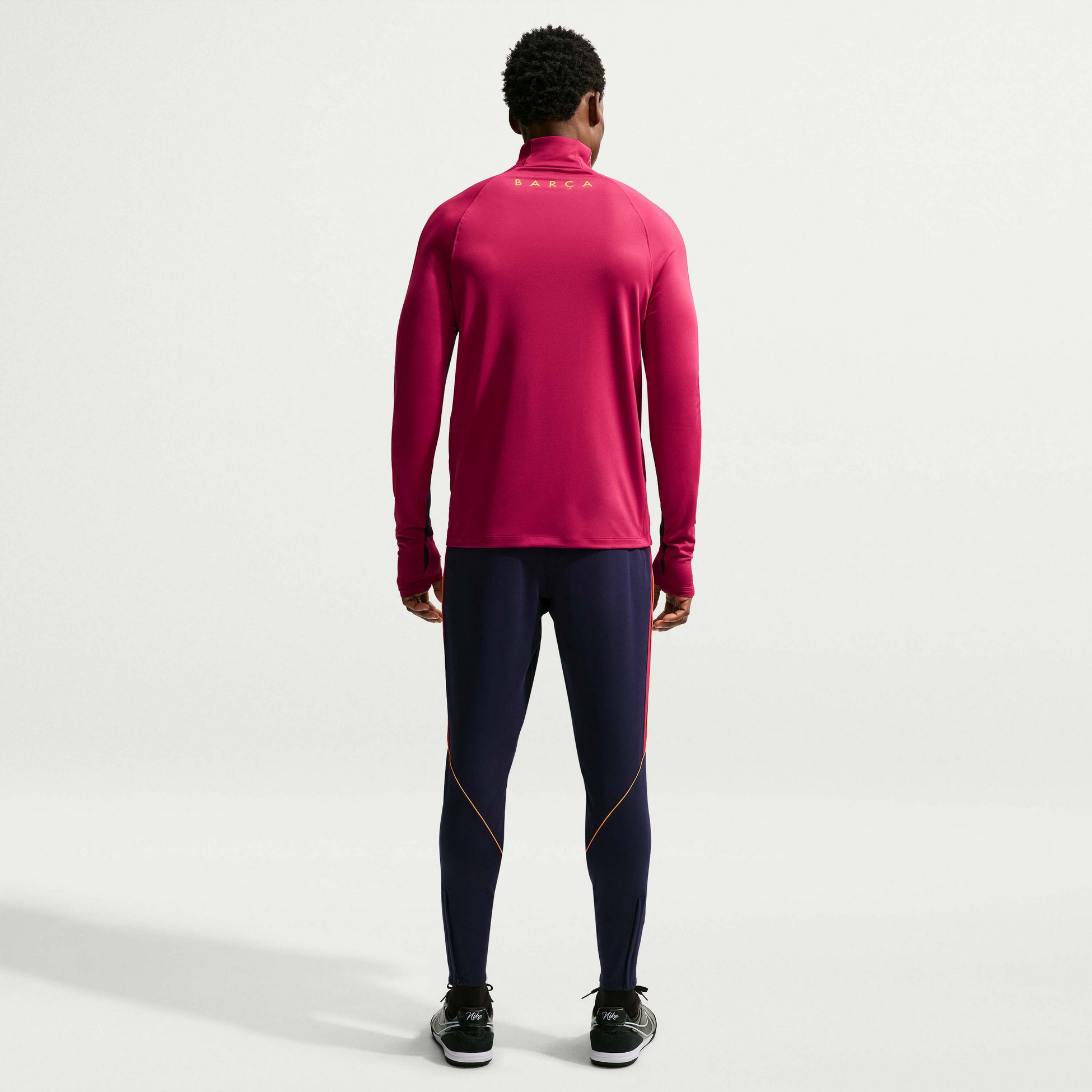 NIKE, Men's Dri-fit Football Knit Drill Top F.c. Barcelona Strike