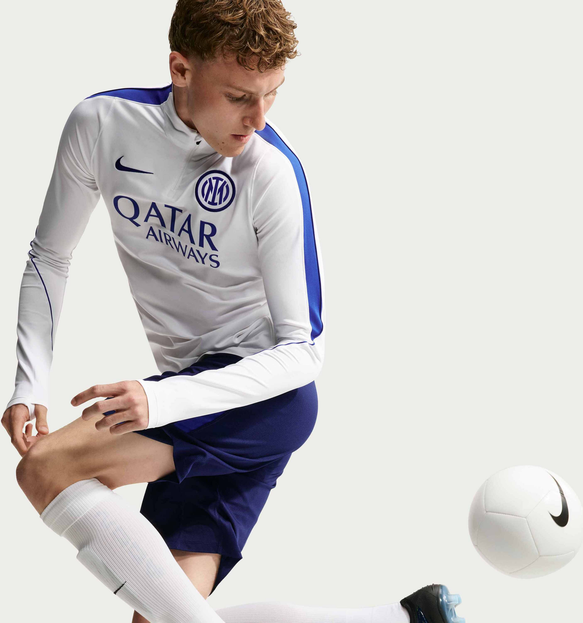 NIKE, Men's Dri-fit Football Knit Drill Top Inter Milan Strike