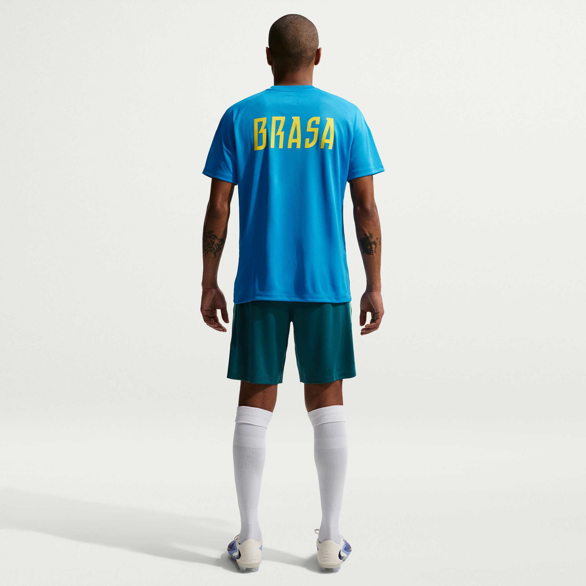 NIKE, Men's Dri-fit Football Knit Shorts Brazil Strike