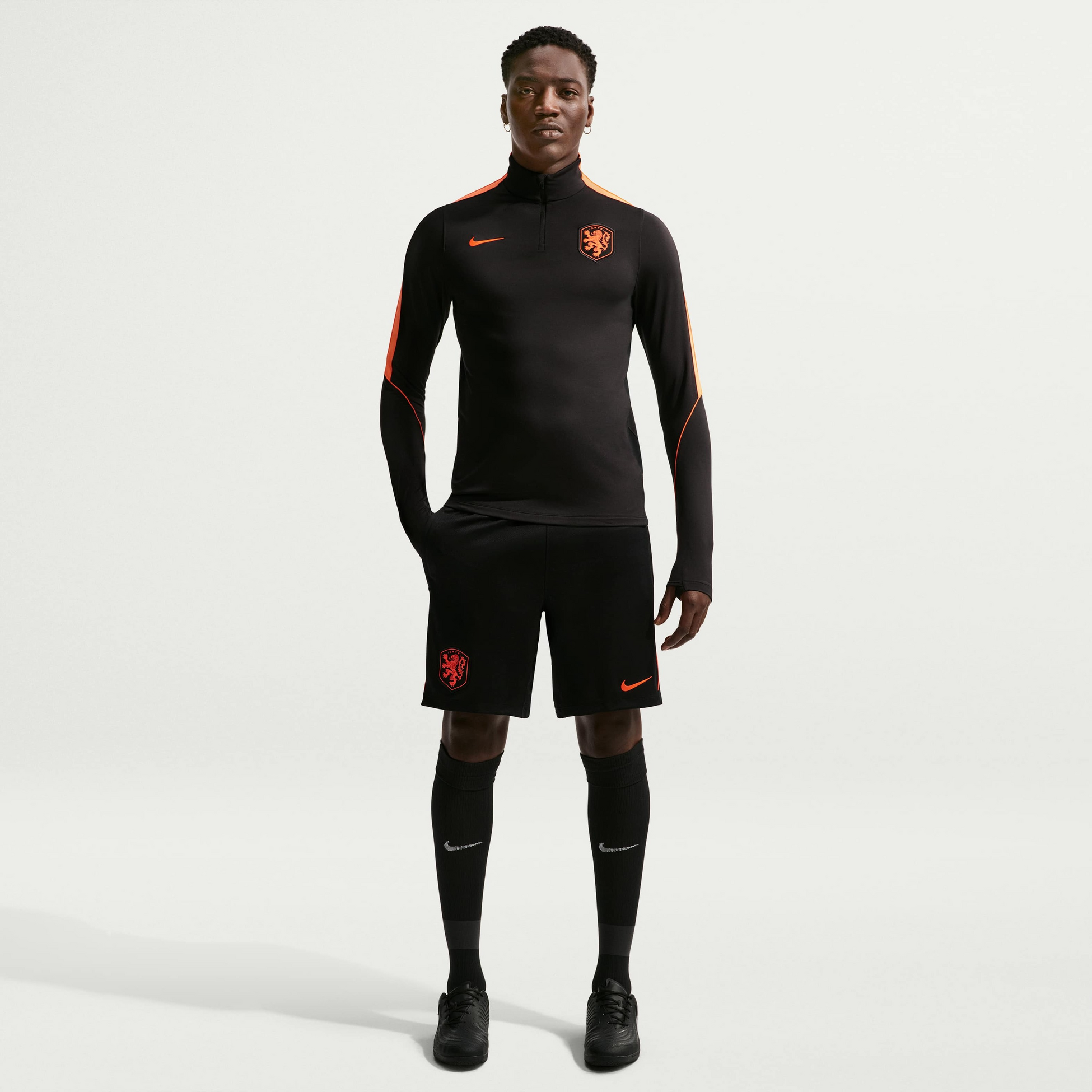 NIKE, Men's Dri-fit Football Knit Shorts Netherlands Strike