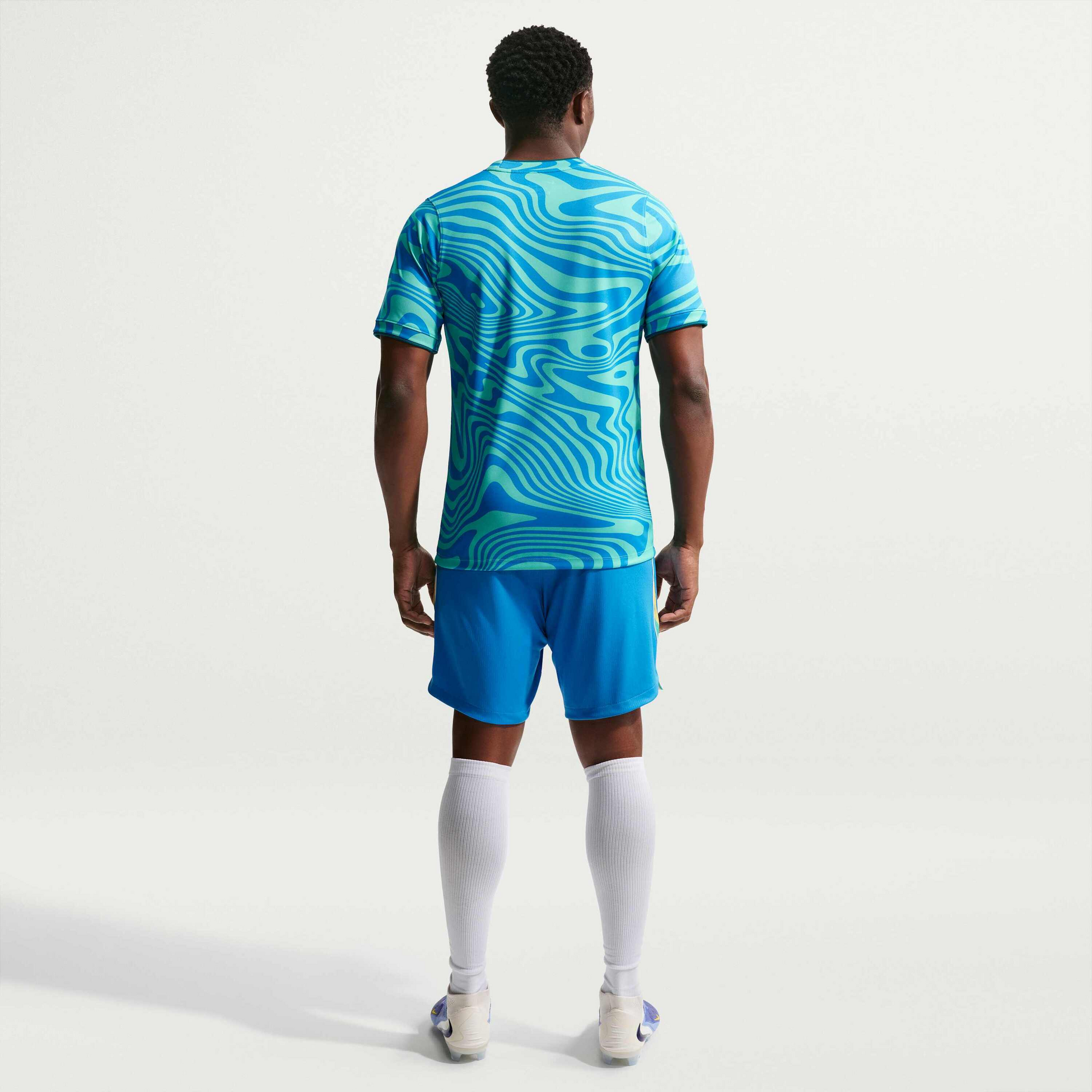 NIKE, Men's Dri-fit Football Pre-match Short-sleeve Top Brazil Academy Pro