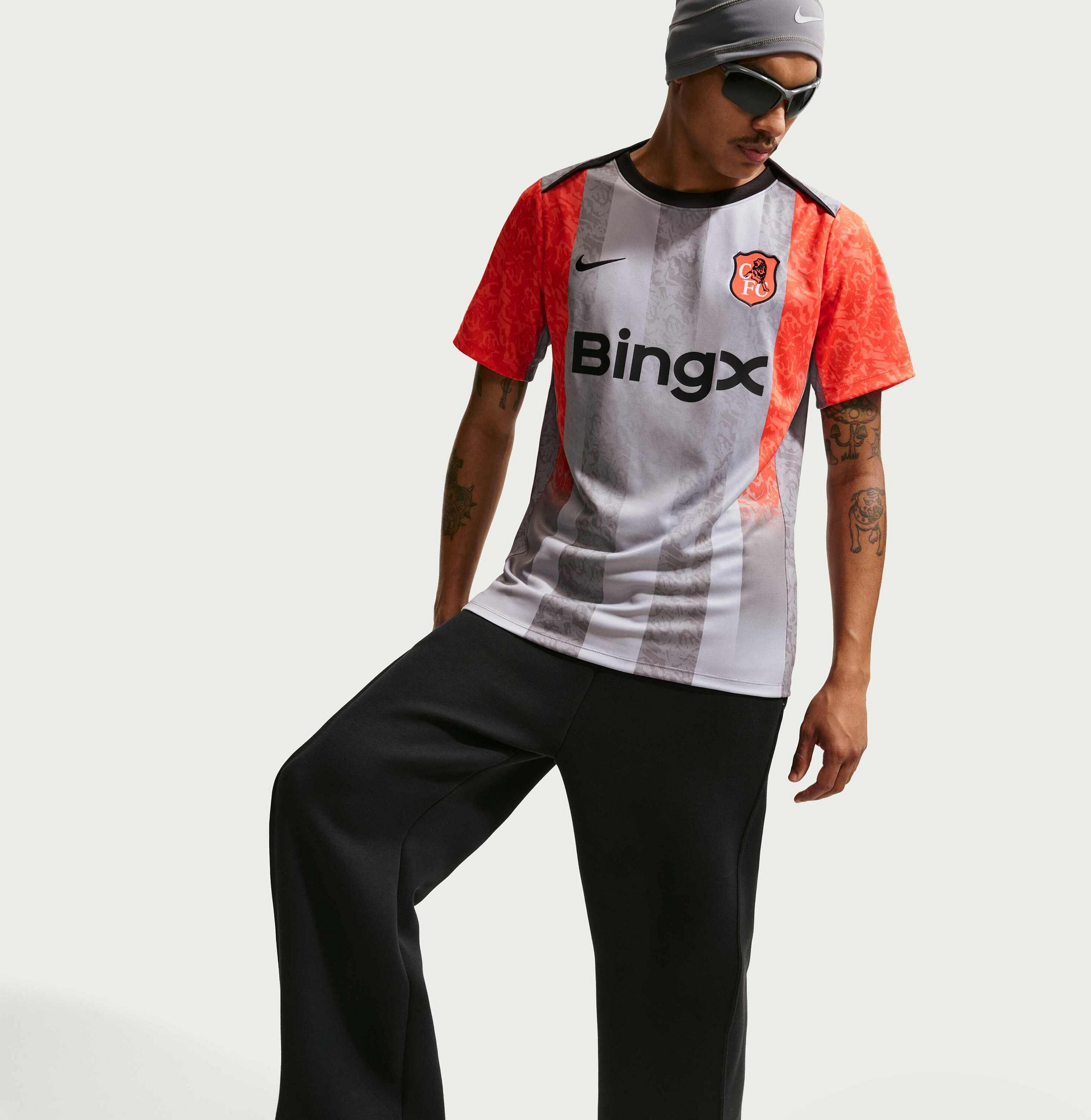 NIKE, Men's Dri-fit Football Pre-match Short-sleeve Top Chelsea F.c. Academy Pro Se