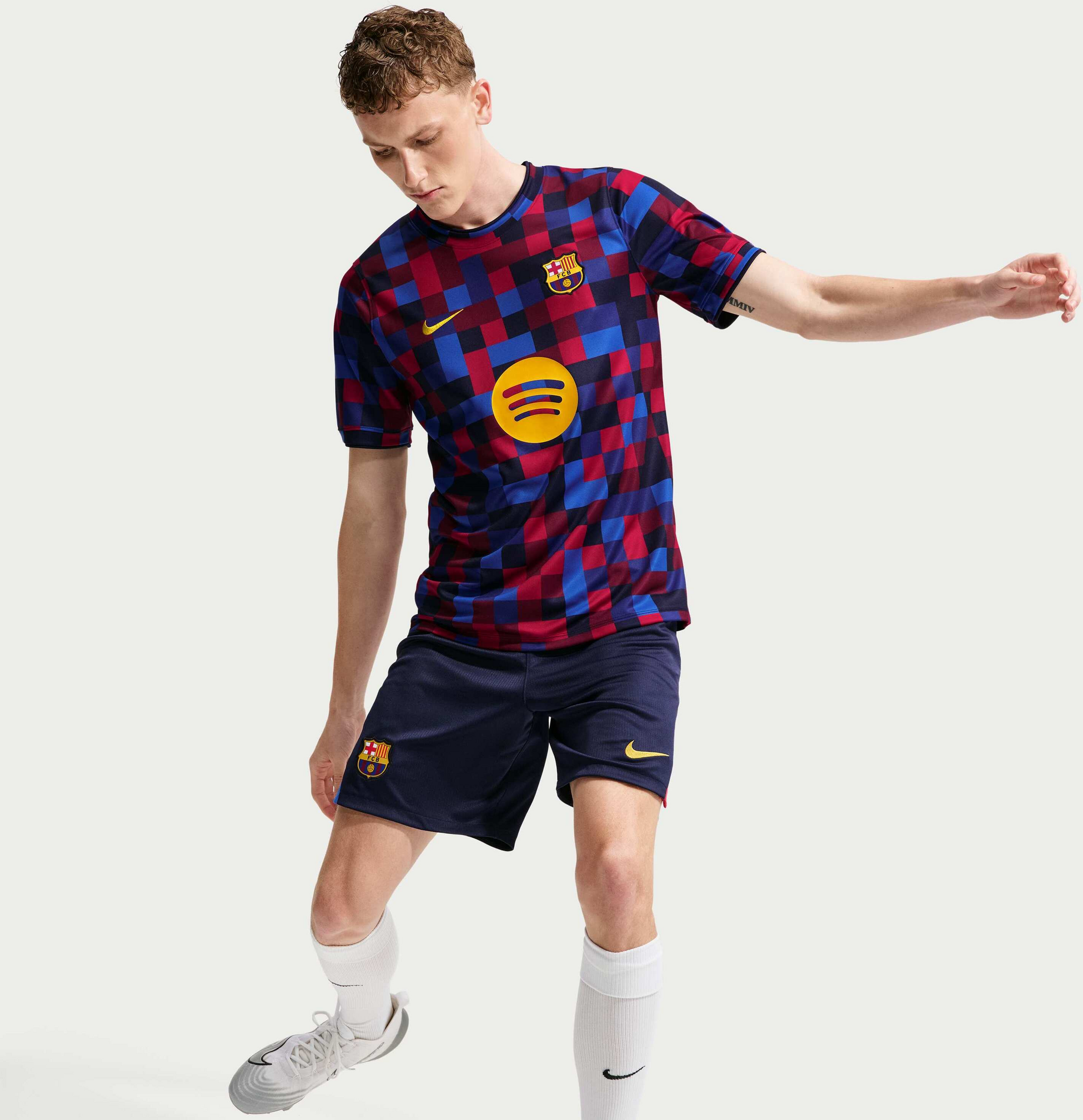 NIKE, Men's Dri-fit Football Pre-match Top F.c. Barcelona Home