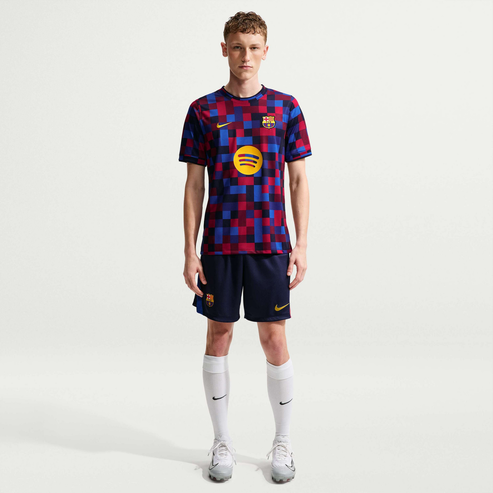NIKE, Men's Dri-fit Football Pre-match Top F.c. Barcelona Home