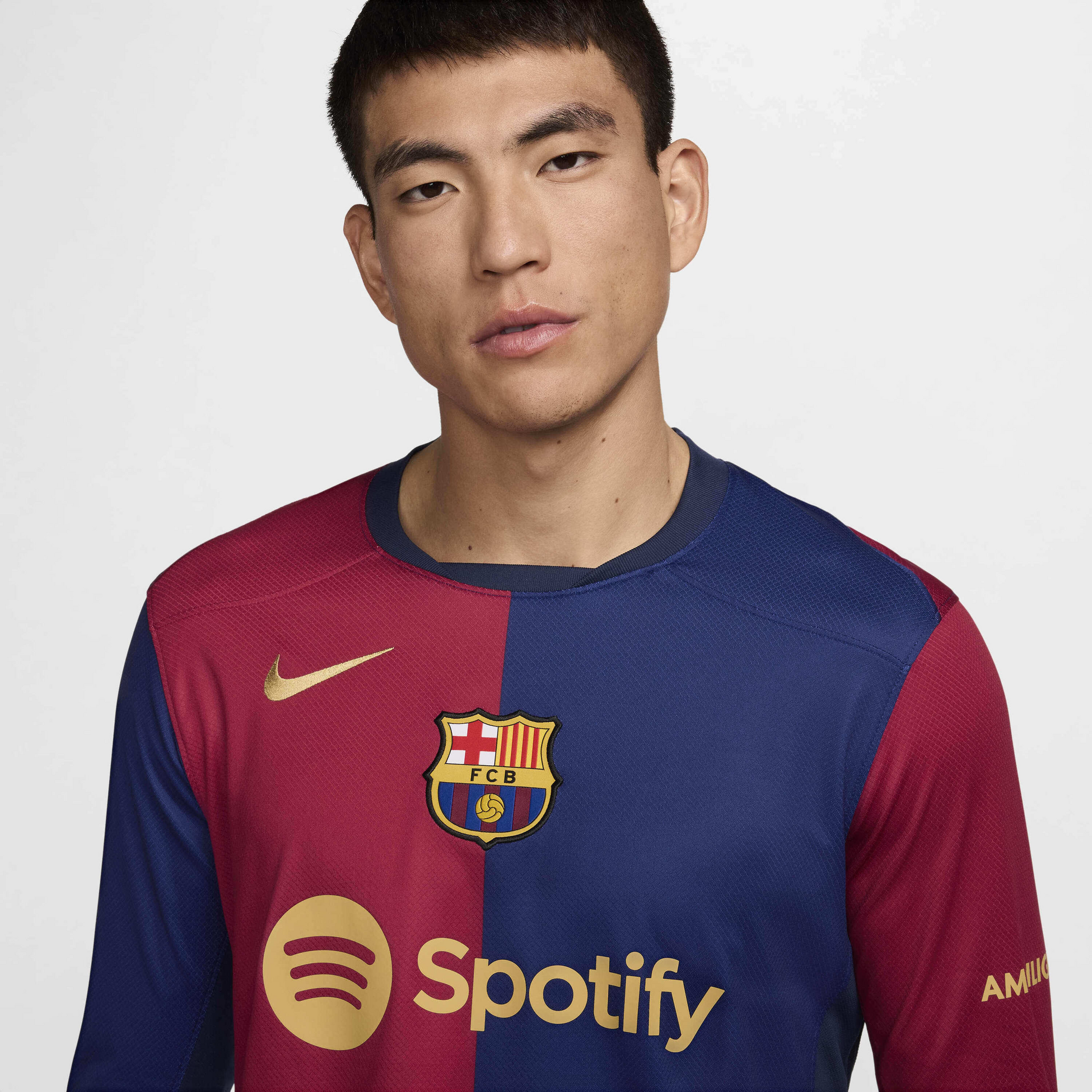 NIKE, Men's Dri-fit Football Replica Long-sleeve Shirt F.c. Barcelona 2024/25 Stadium Home