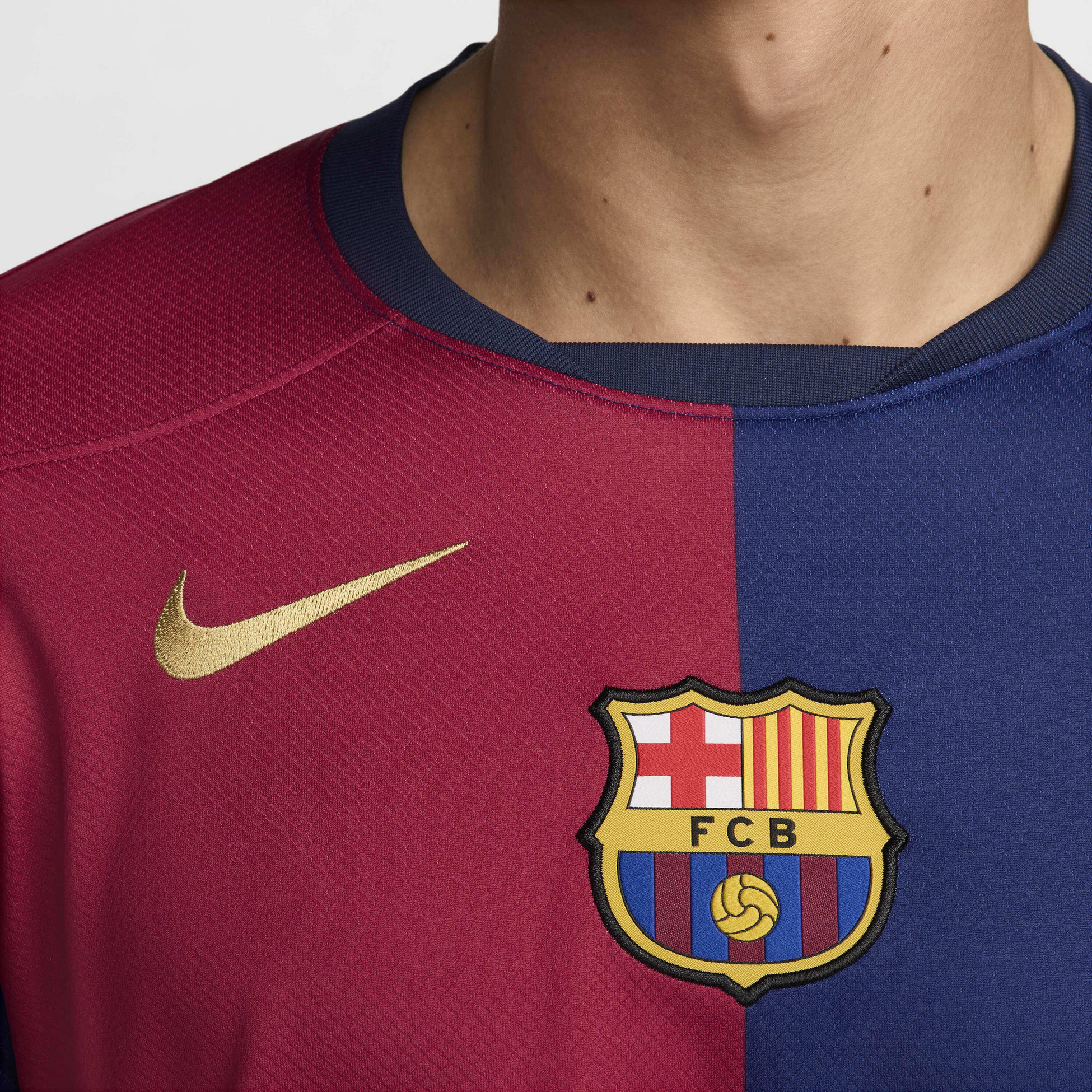 NIKE, Men's Dri-fit Football Replica Long-sleeve Shirt F.c. Barcelona 2024/25 Stadium Home