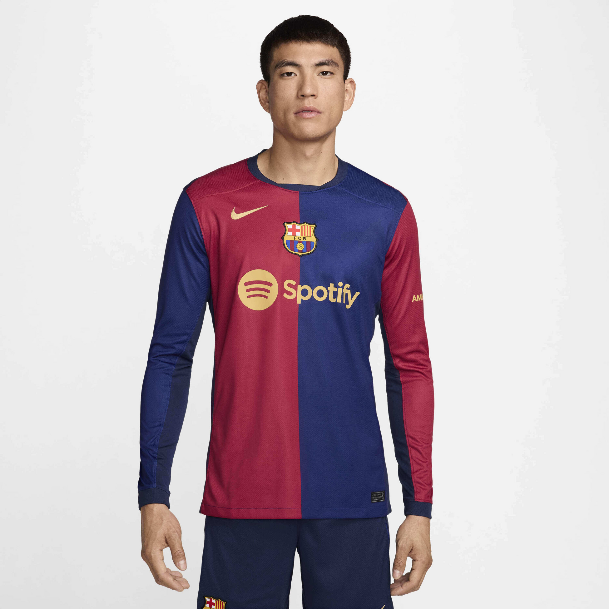 NIKE, Men's Dri-fit Football Replica Long-sleeve Shirt F.c. Barcelona 2024/25 Stadium Home