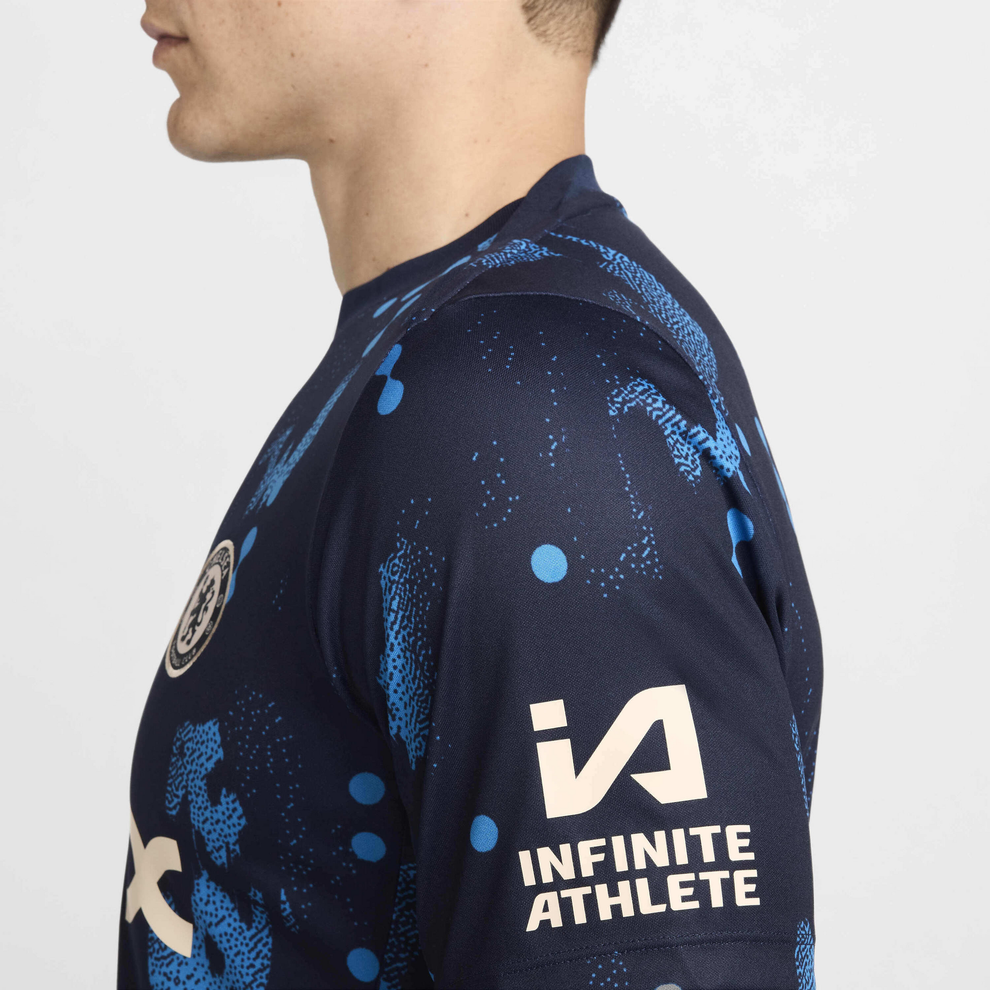 NIKE, Men's Dri-fit Football Short-sleeve Pre-match Top Chelsea F.c. Academy Pro