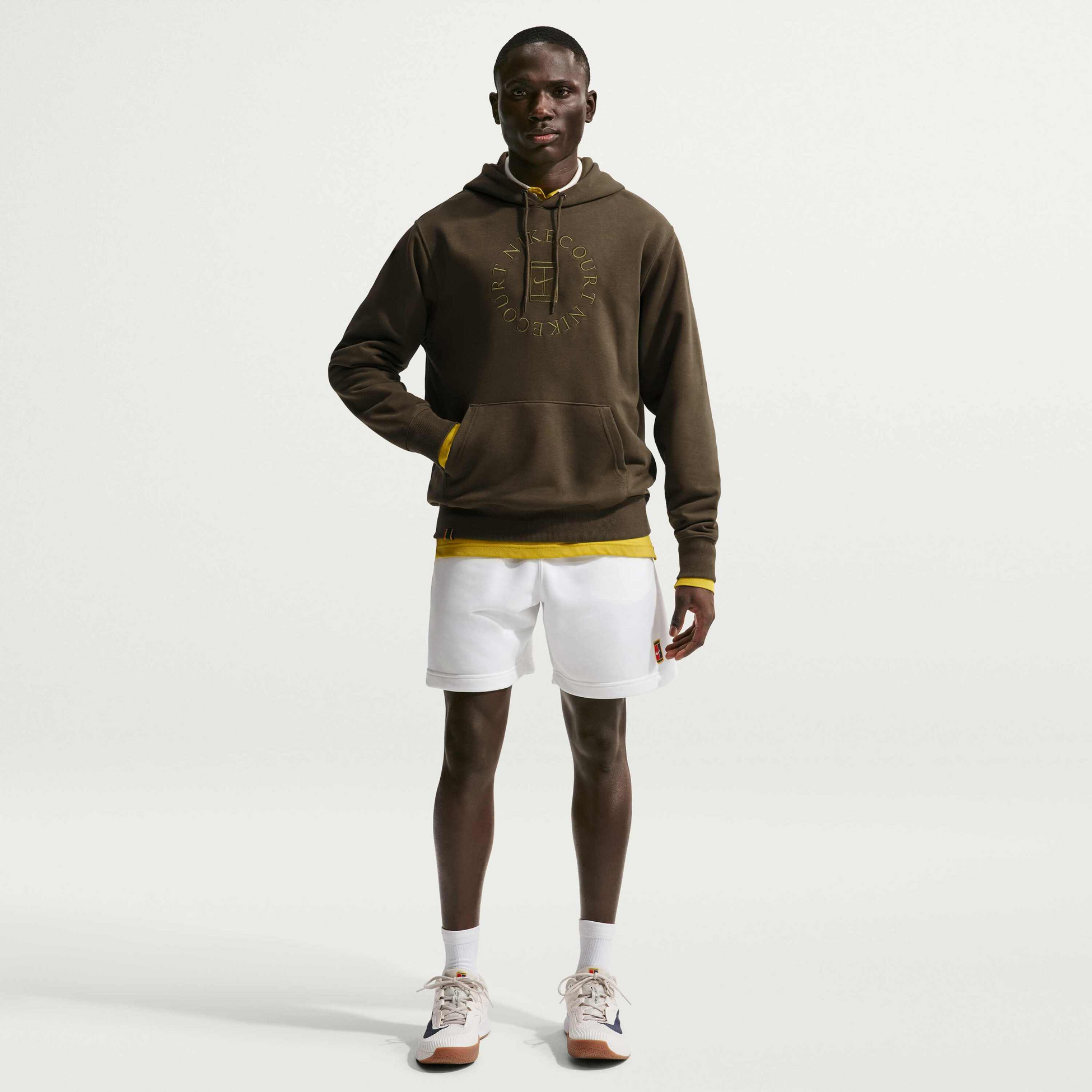 NIKE, Men's Dri-fit French Terry Tennis Pullover Hoodie Nikecourt Heritage