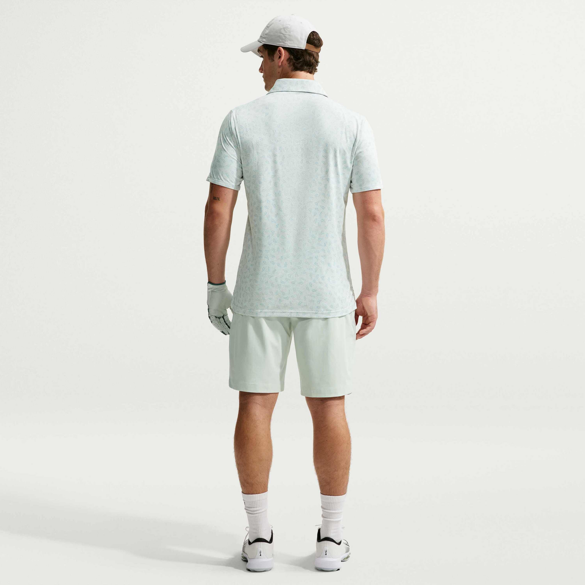 NIKE, Men's Dri-fit Grass Print Golf Polo Par