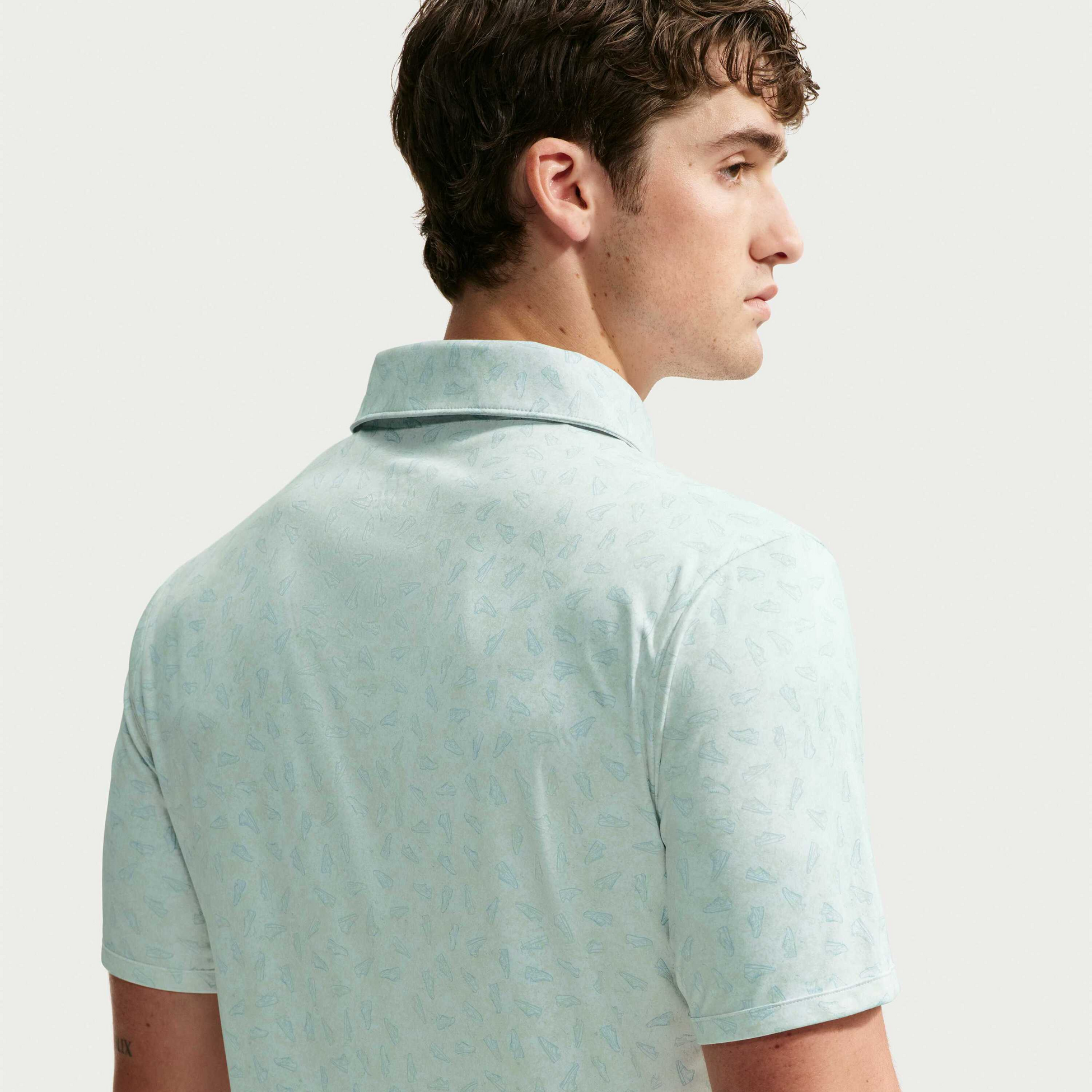 NIKE, Men's Dri-fit Grass Print Golf Polo Par