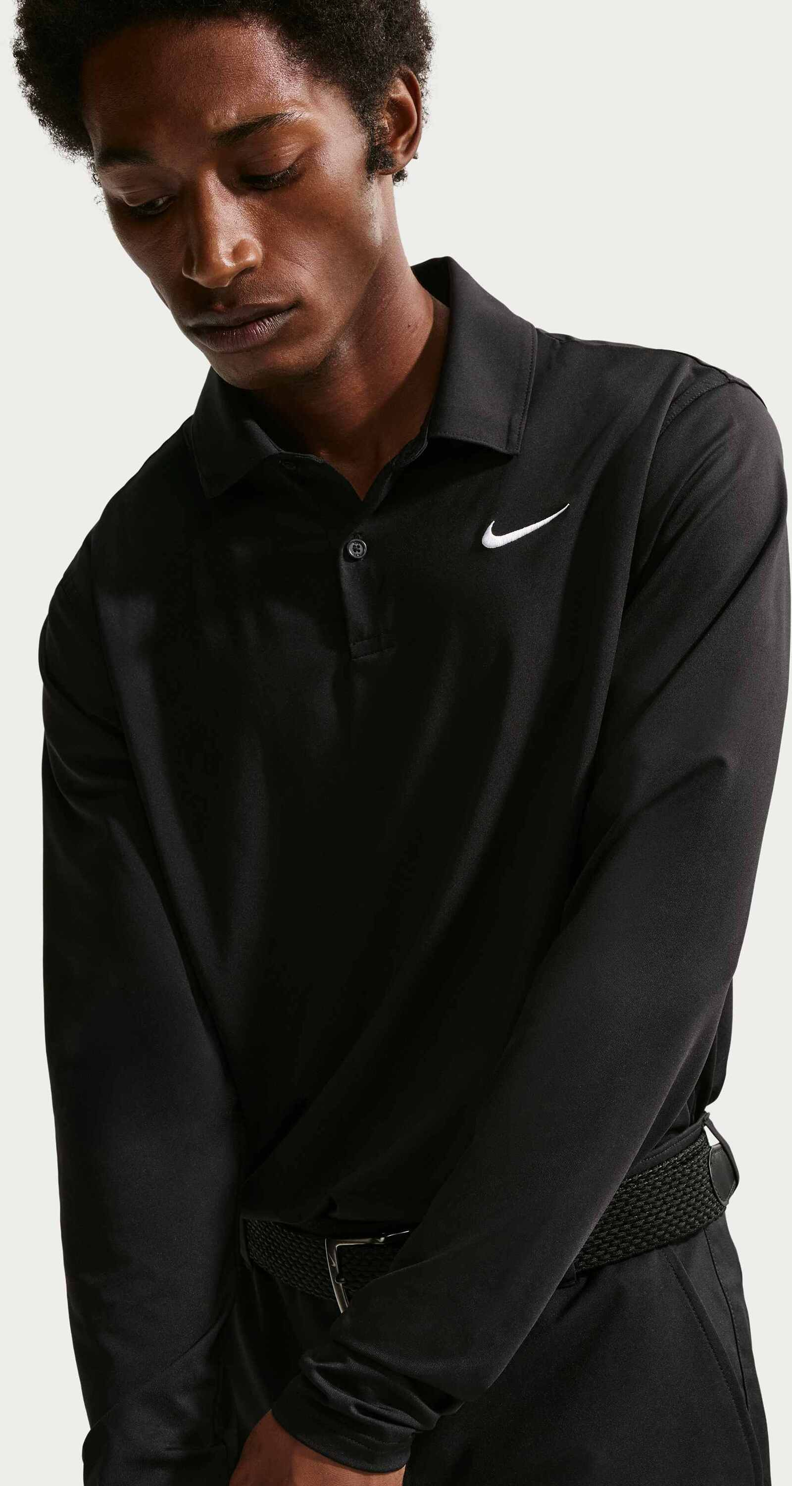 NIKE, Men's Dri-fit Long-sleeve Golf Polo Velocity