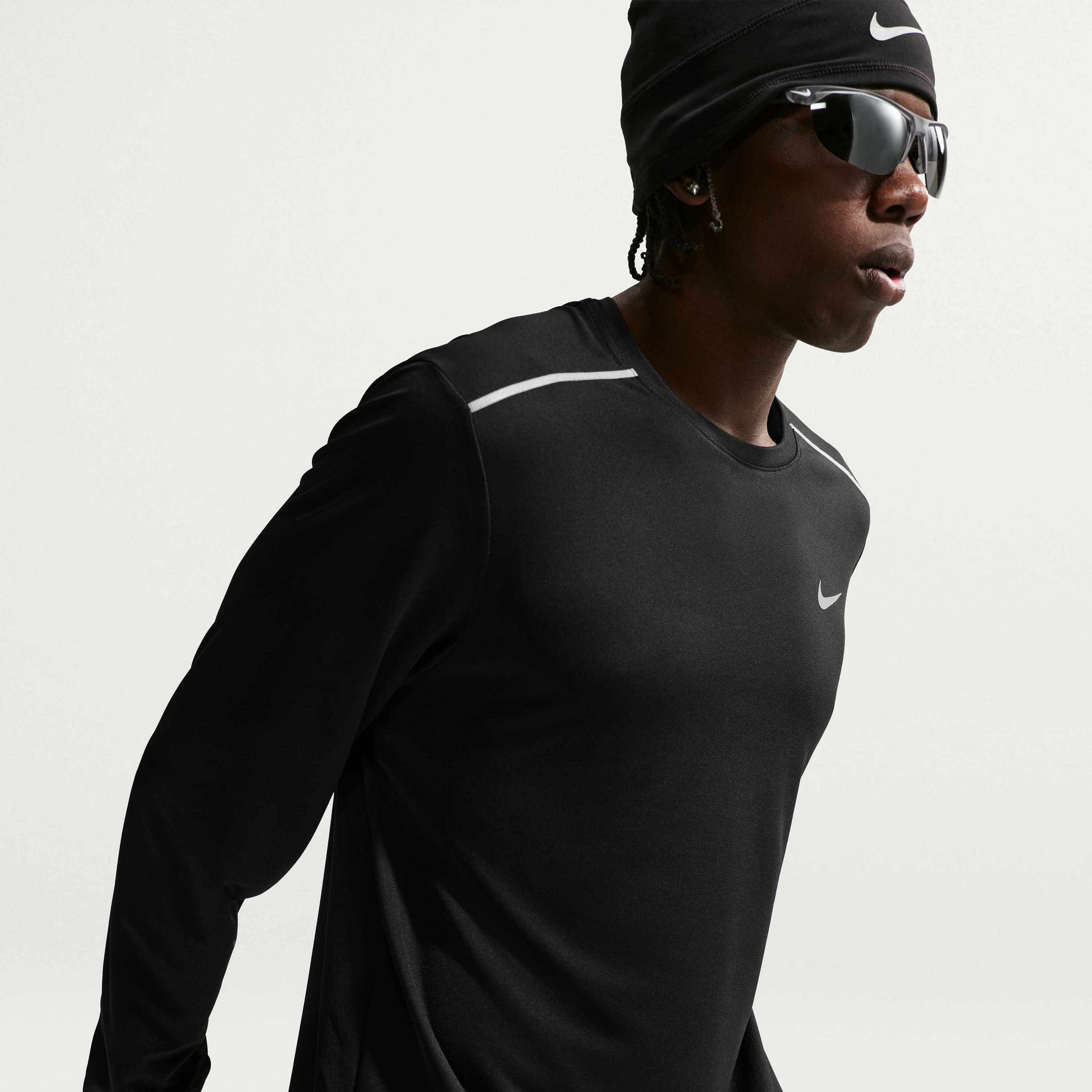 NIKE, Men's Dri-fit Long-sleeve Running Top Miler