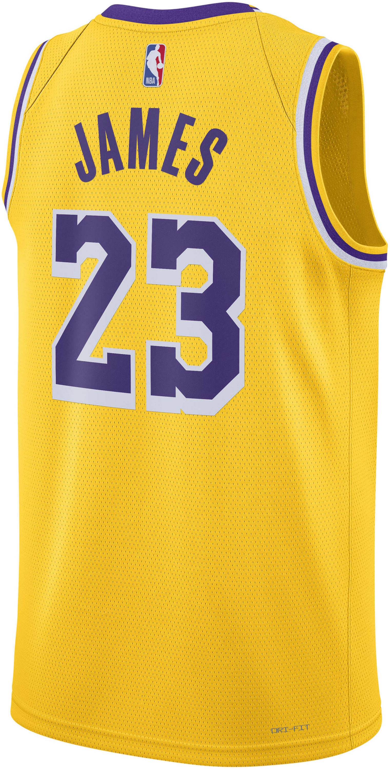 NIKE, Men's Dri-fit Nba Swingman Jersey Los Angeles Lakers Icon Edition 2022/23