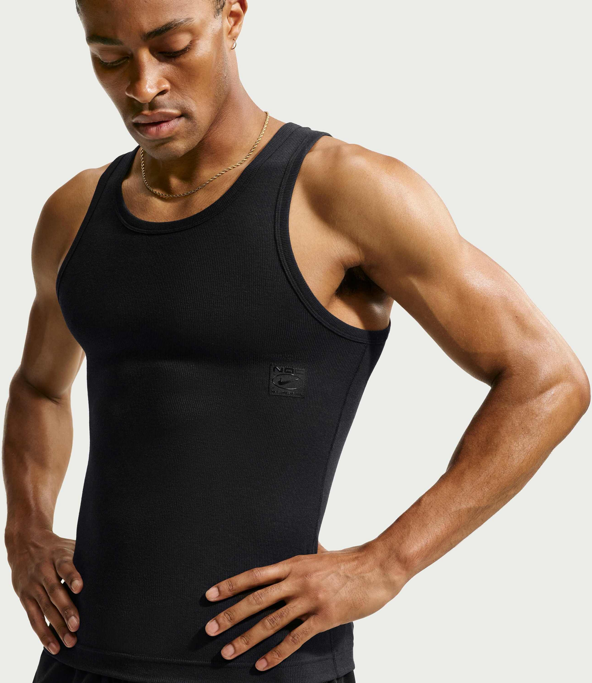 NIKE, Men's Dri-fit Ribbed Tank Top N.a.c.