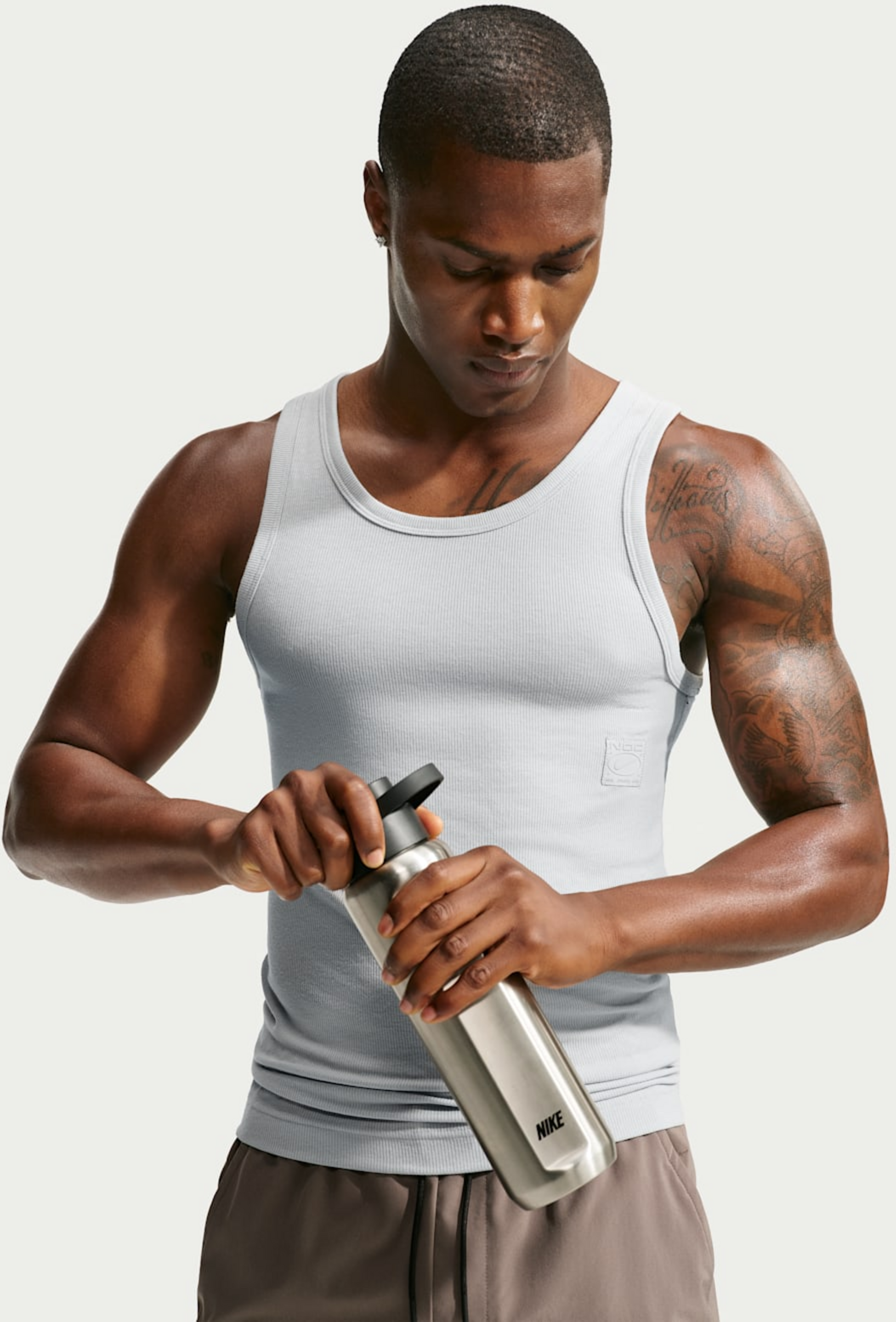 NIKE, Men's Dri-fit Ribbed Tank Top N.a.c.
