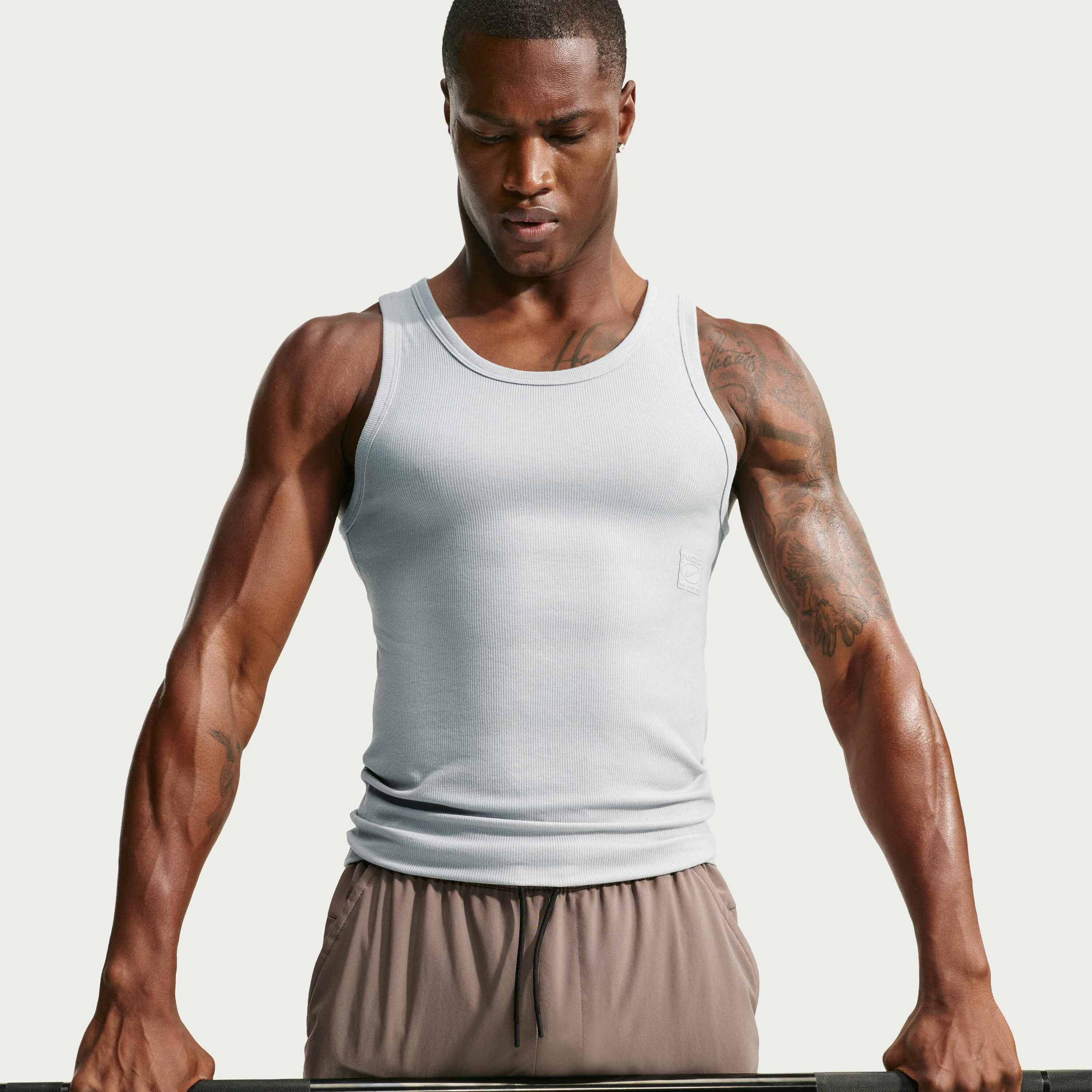 NIKE, Men's Dri-fit Ribbed Tank Top N.a.c.