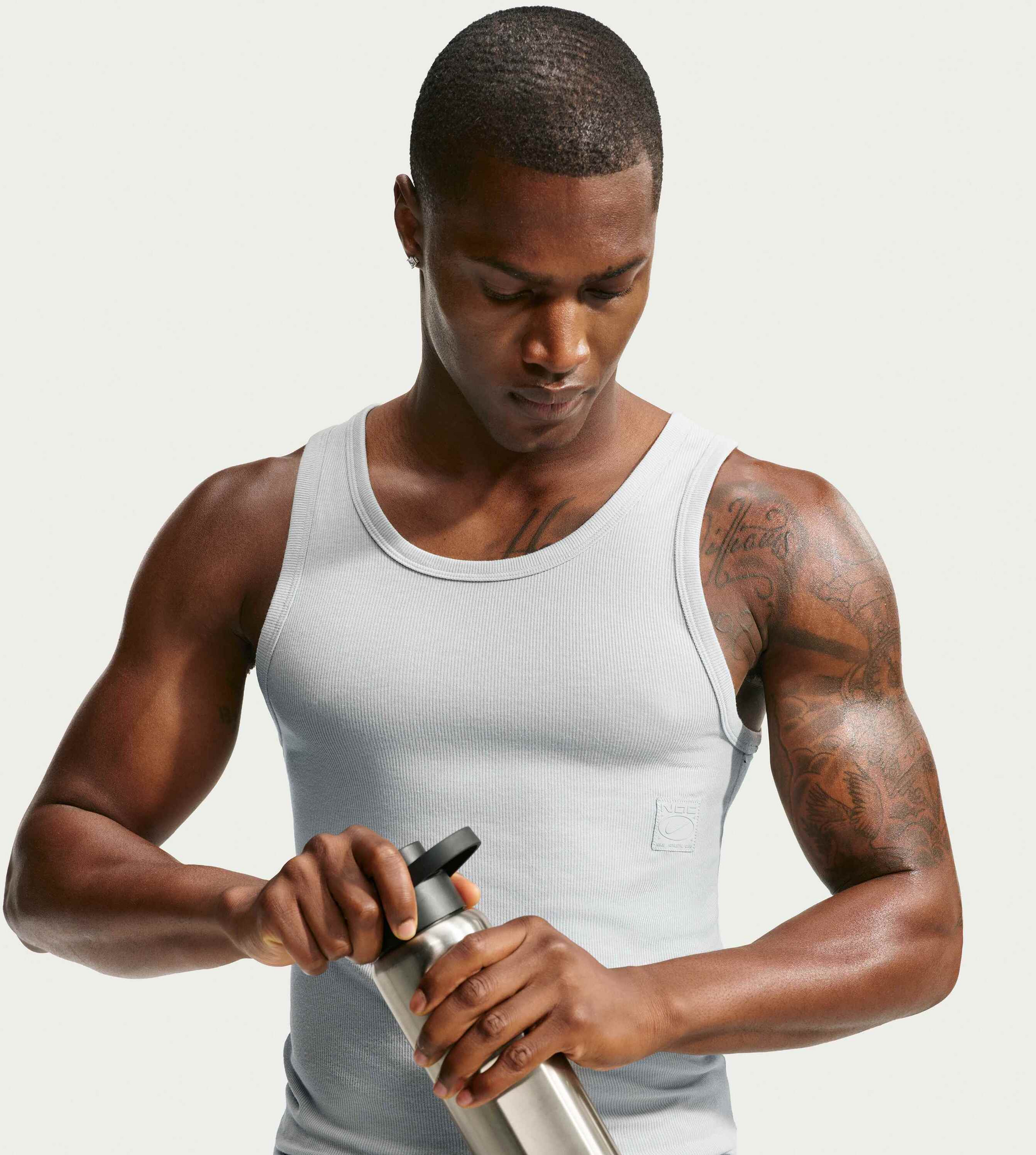 NIKE, Men's Dri-fit Ribbed Tank Top N.a.c.