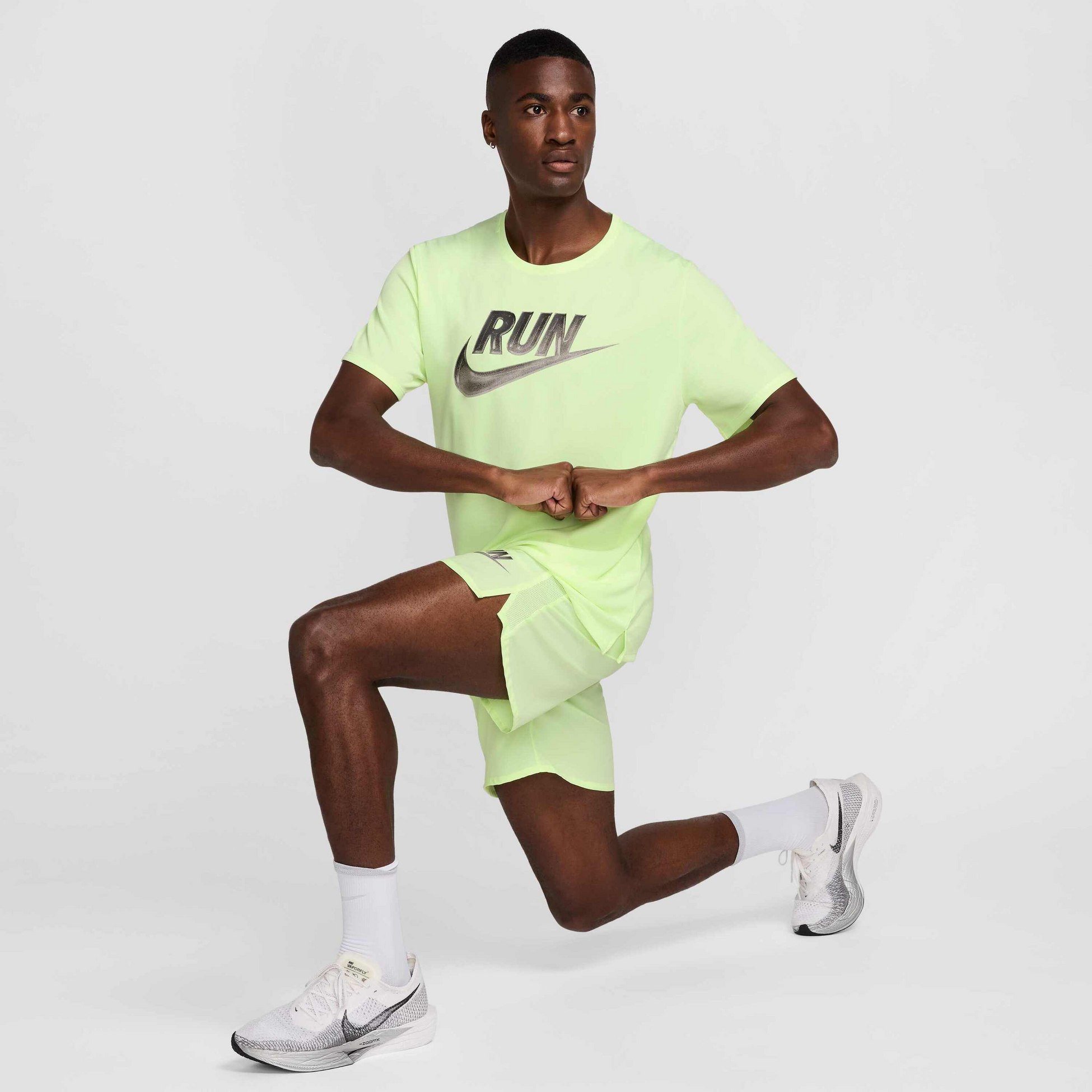 NIKE, Men's Dri-fit Short-sleeve Running Top Miler Run Energy